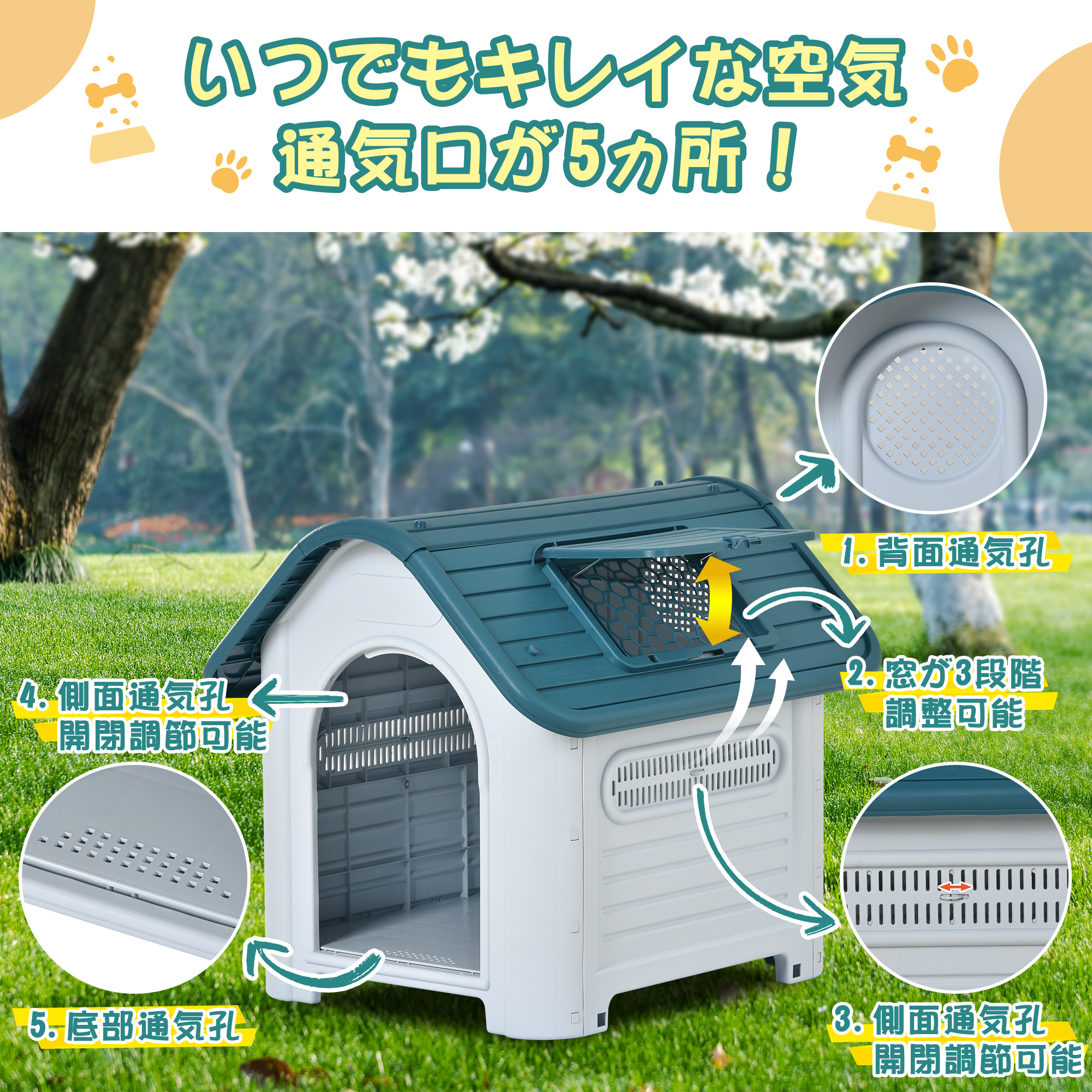 在庫処分大特価!!】 犬小屋ドア付きペットハウスペットケージ