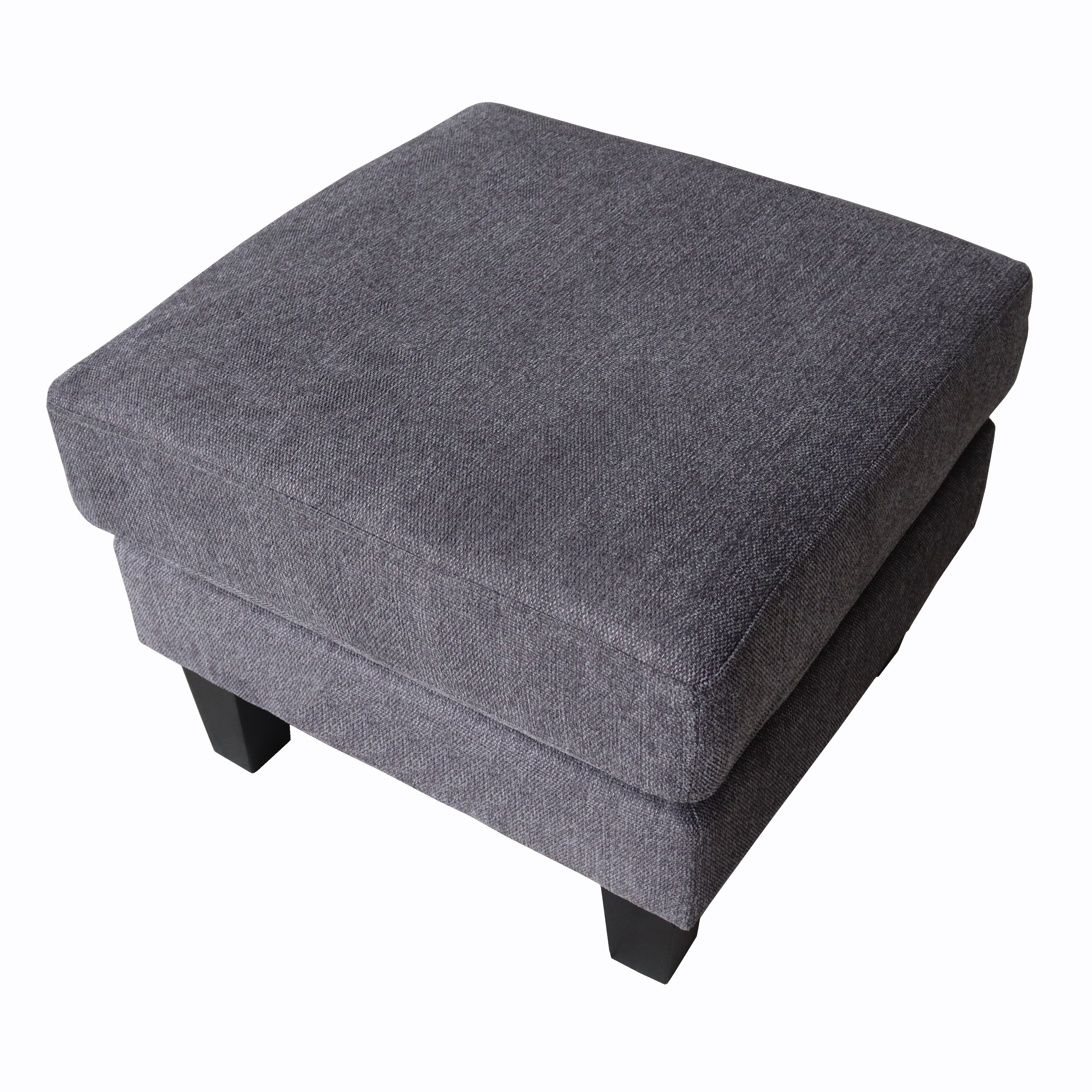 Fabric Ottoman Dark Grey