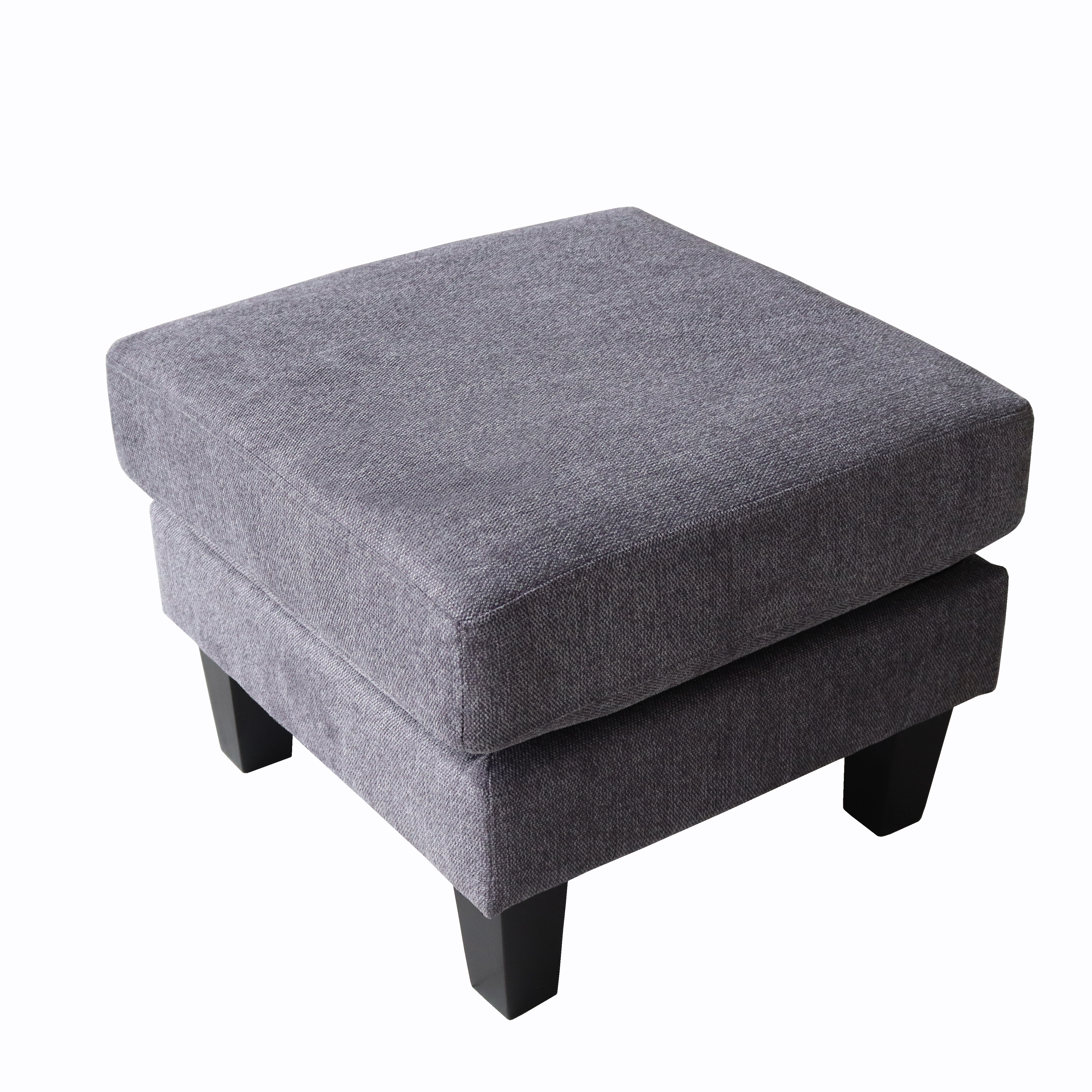 Fabric Ottoman Dark Grey