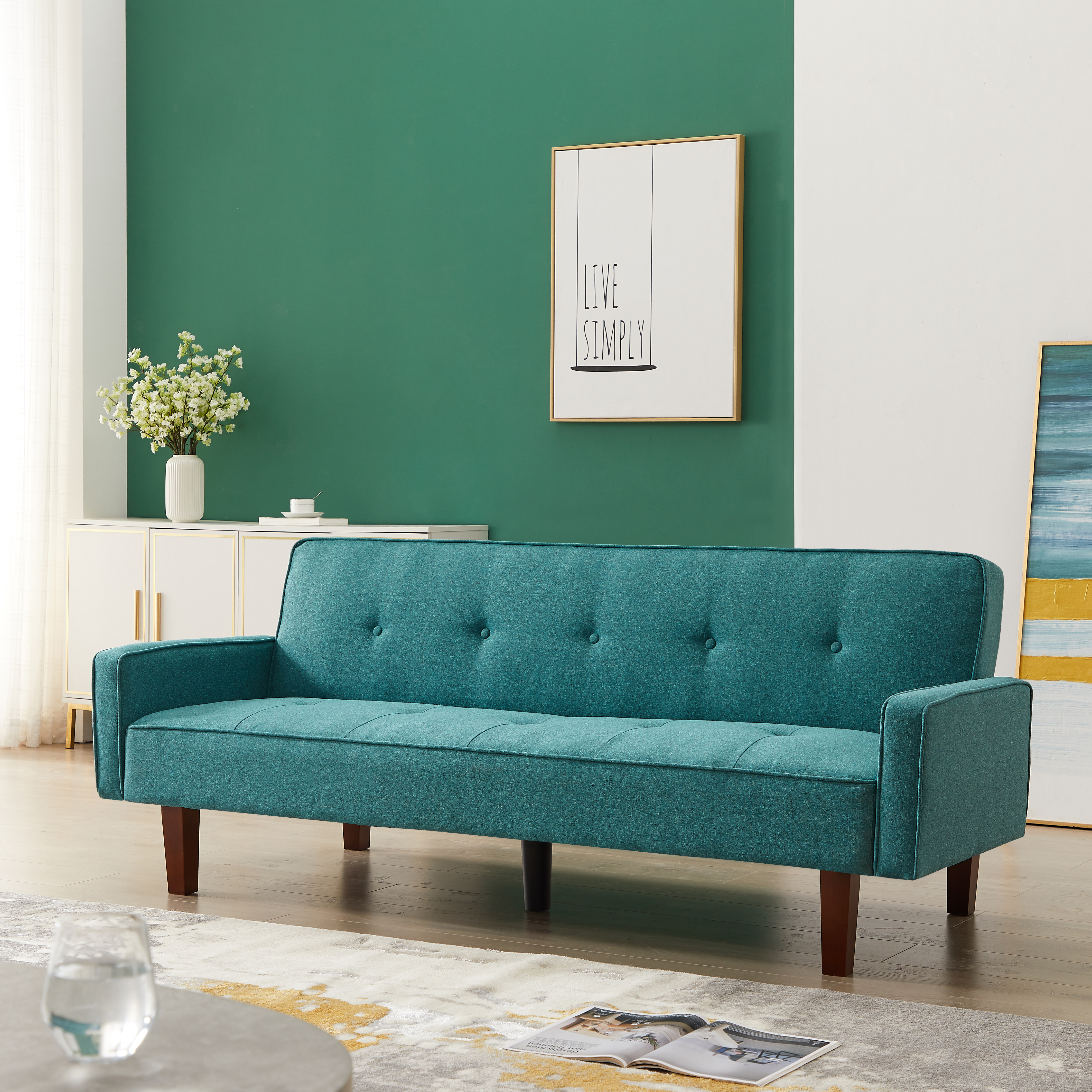8170  Green Sofa Bed-Boyel Living