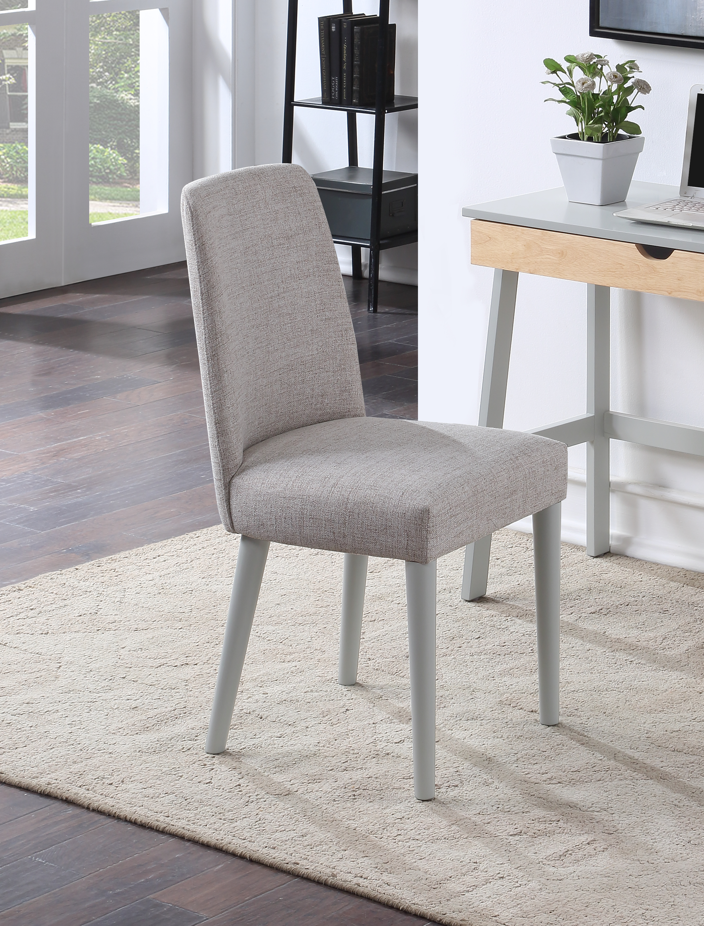 Taylor Chair With Gray Legs And Gray Fabric