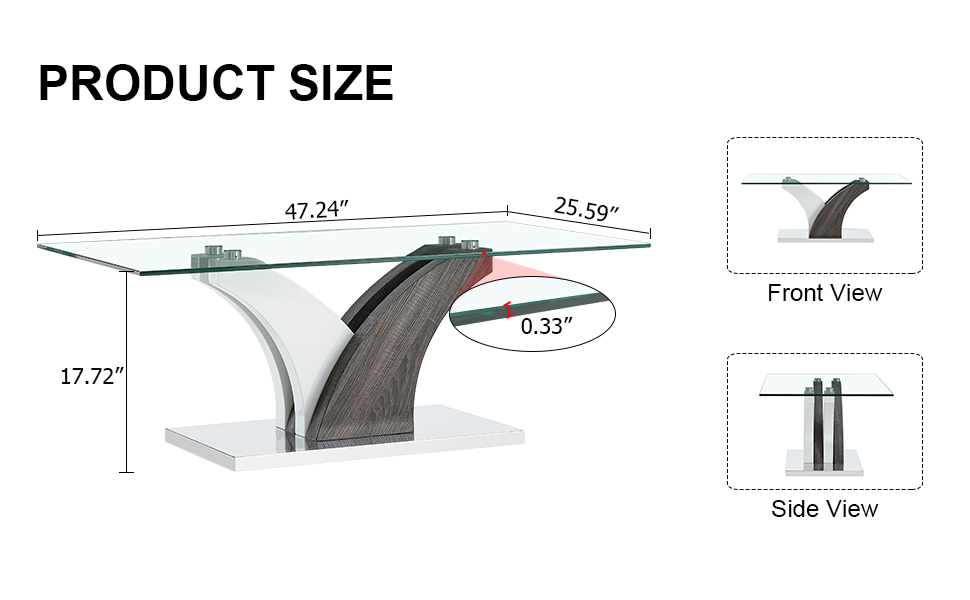 Modern dining table,Tea Table.Coffee Table. Tempered glass countertop, and artistic MDF legs are perfect for hosting dinners, conferences, home, and office decorations.B-793