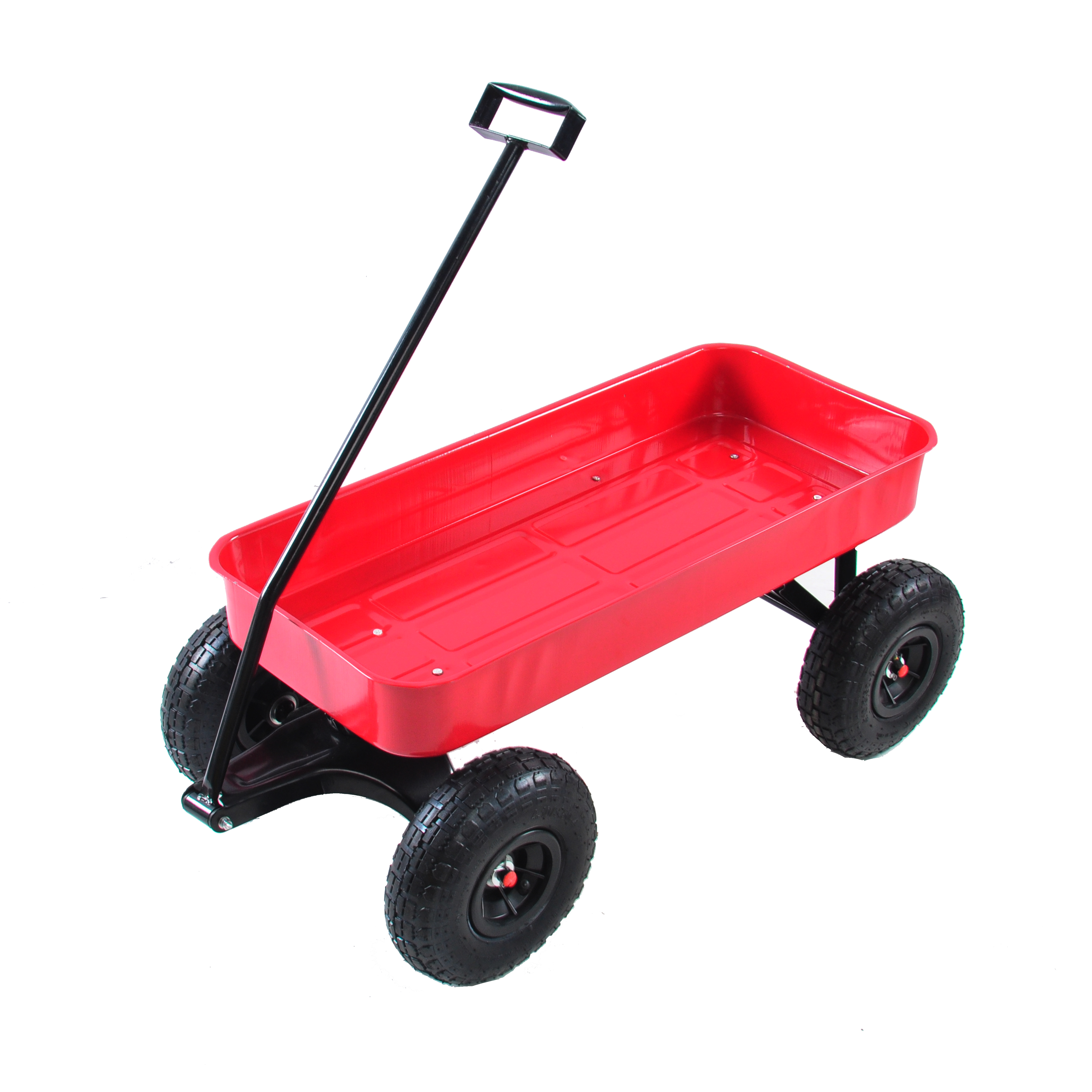 Outdoor Wagon All Terrain Pulling  Air Tires Children Kid Garden