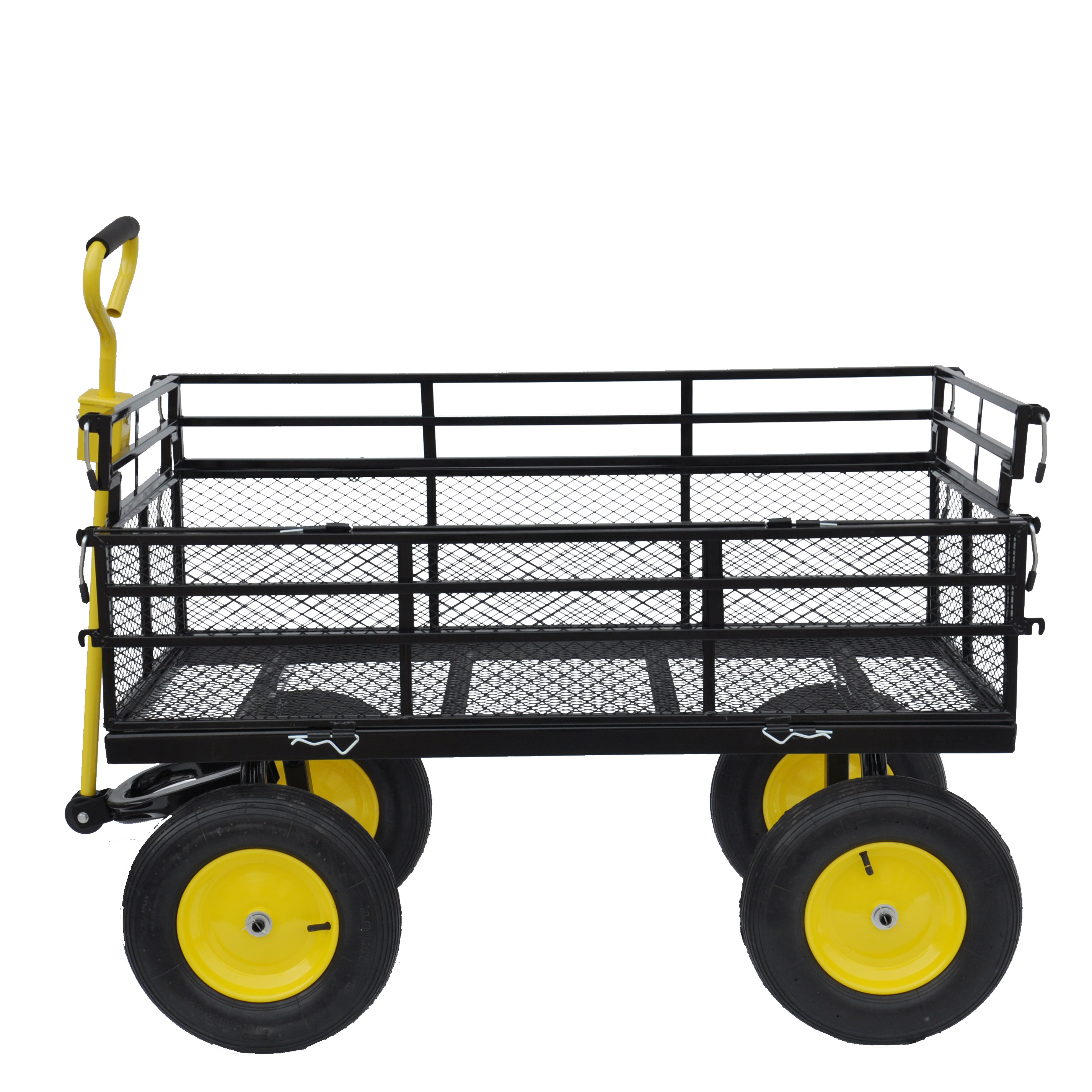 Big Wagon Cart Garden cart trucks make it easier to transport firewood Yellow+BlackB