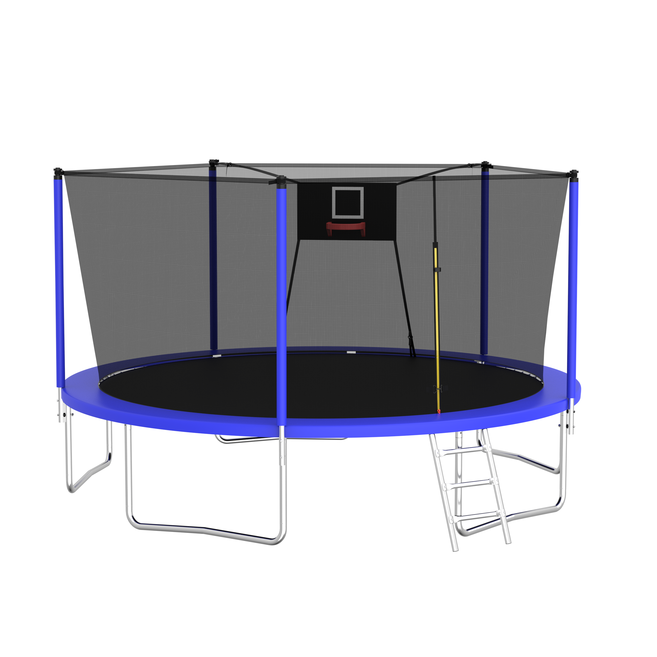 14FT Trampoline Set with Swing,Sports Fitness Trampolines with Enclosure Net, Recreational Trampolines for Outdoor Indoor