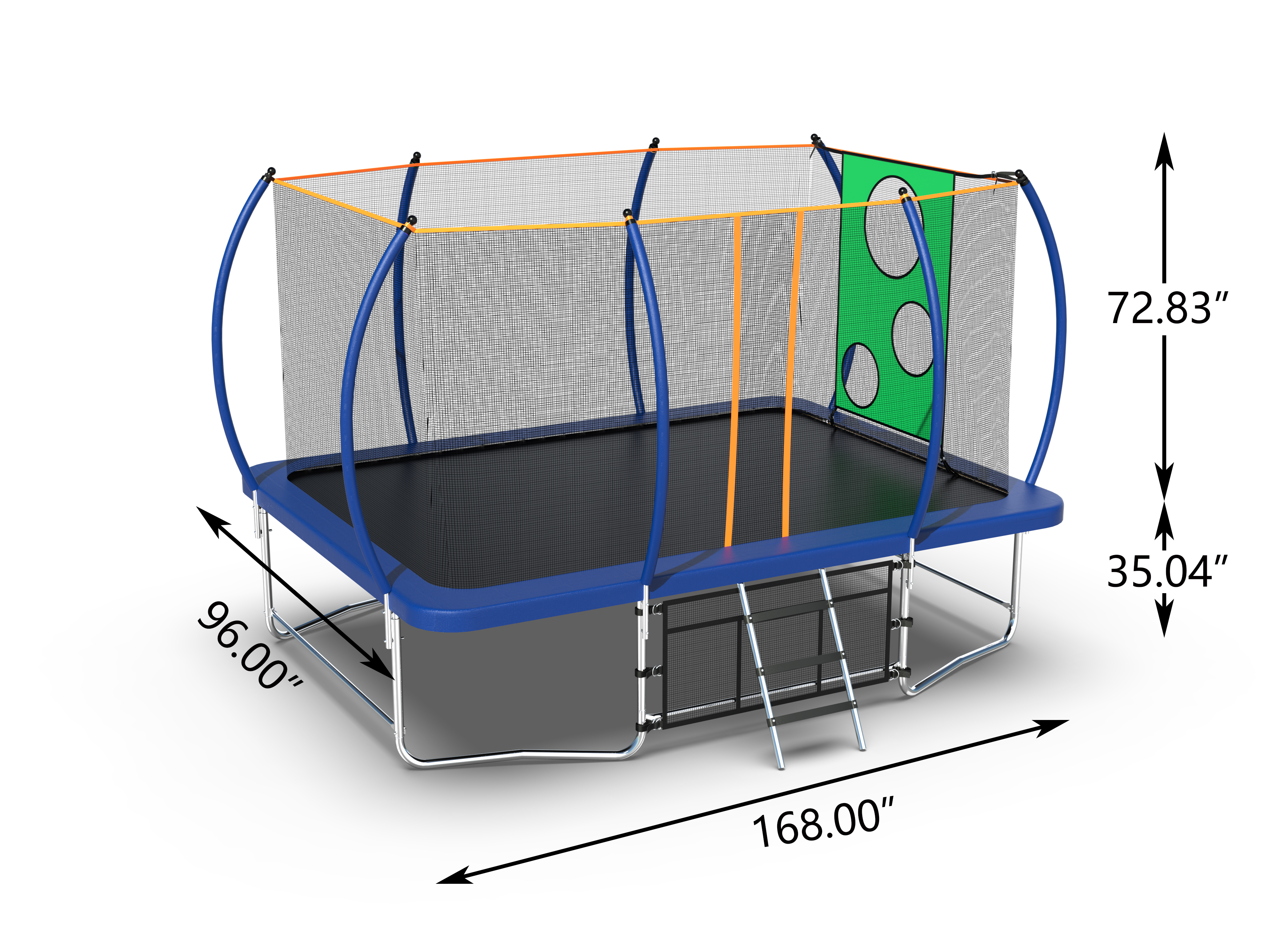 8*14FT TRAMPOLINE Blue