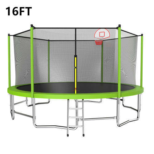 16FT Big Trampoline Green