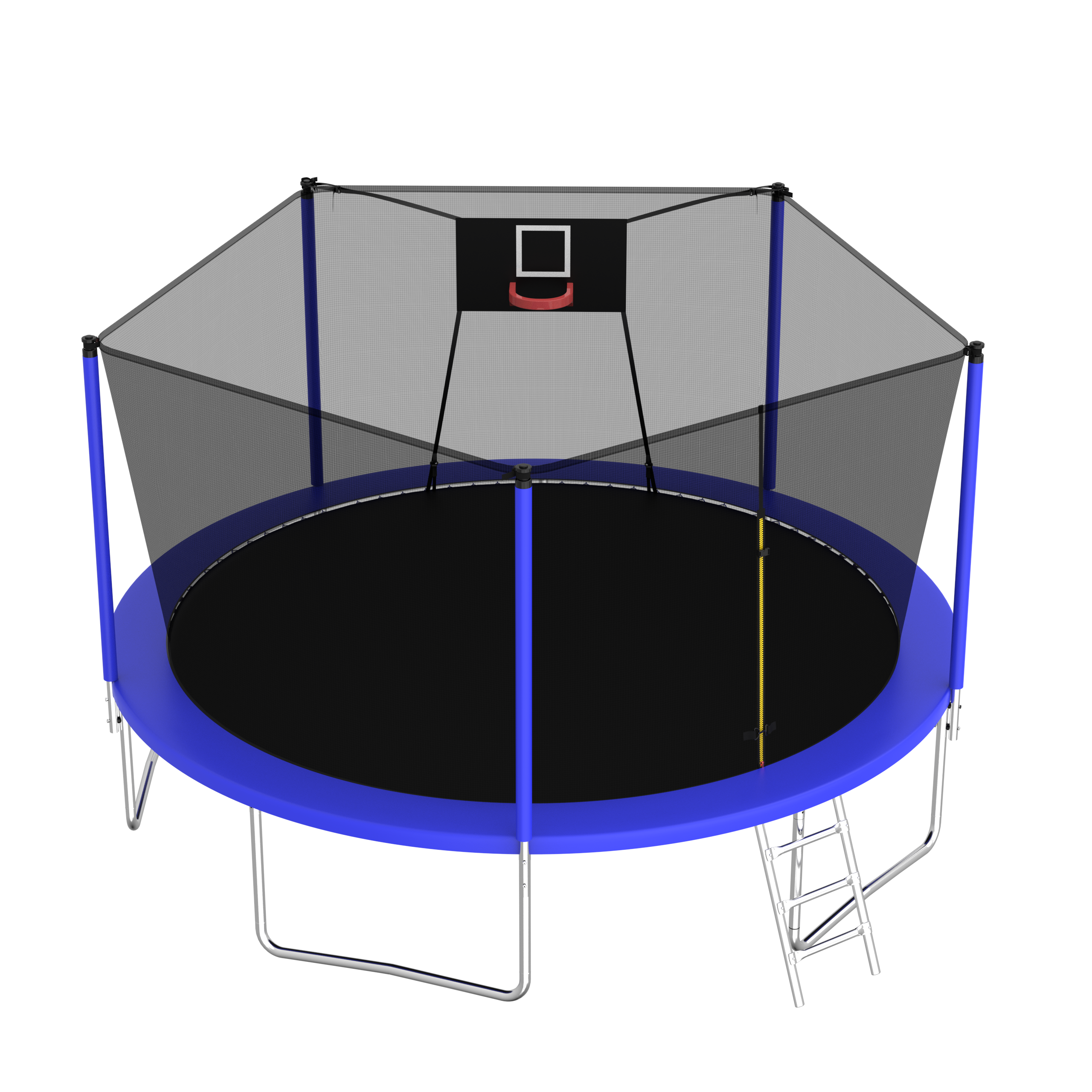 14FT Trampoline Set with Swing,Sports Fitness Trampolines with Enclosure Net, Recreational Trampolines for Outdoor Indoor