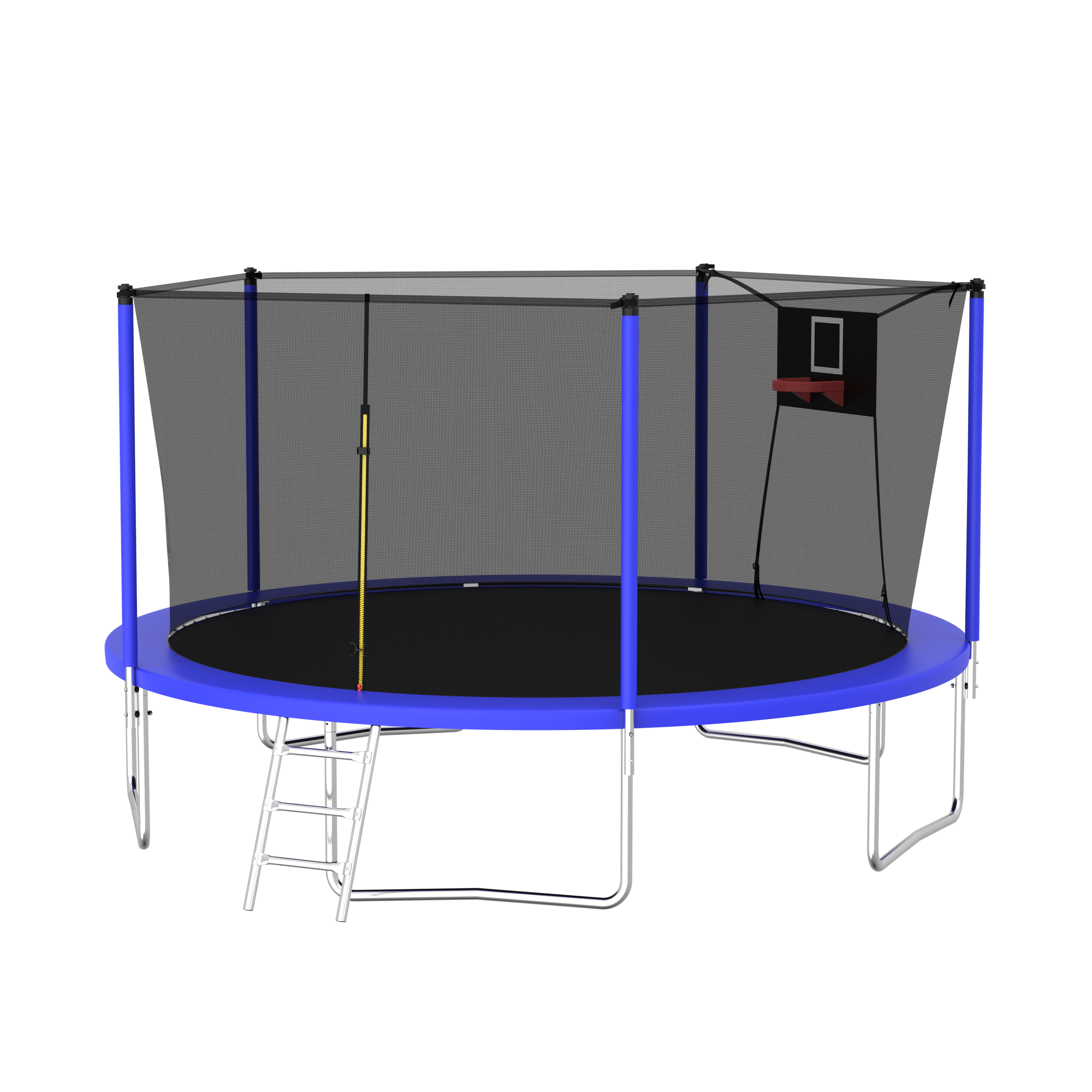 14FT Trampoline Set with Swing,Sports Fitness Trampolines with Enclosure Net, Recreational Trampolines for Outdoor Indoor