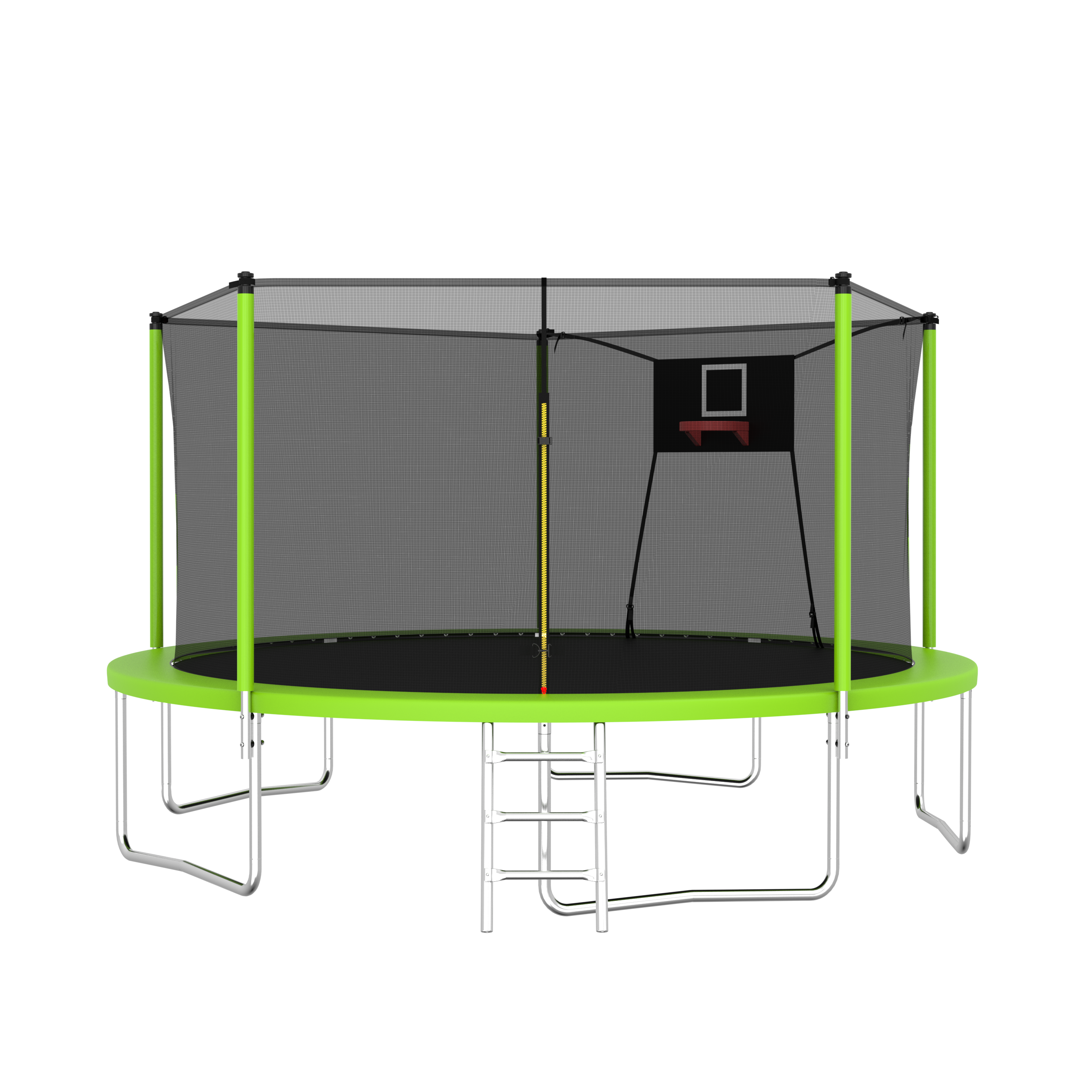 14FT Trampoline for Kids and Adults with Net, Outdoor Recreational Trampolines for Family