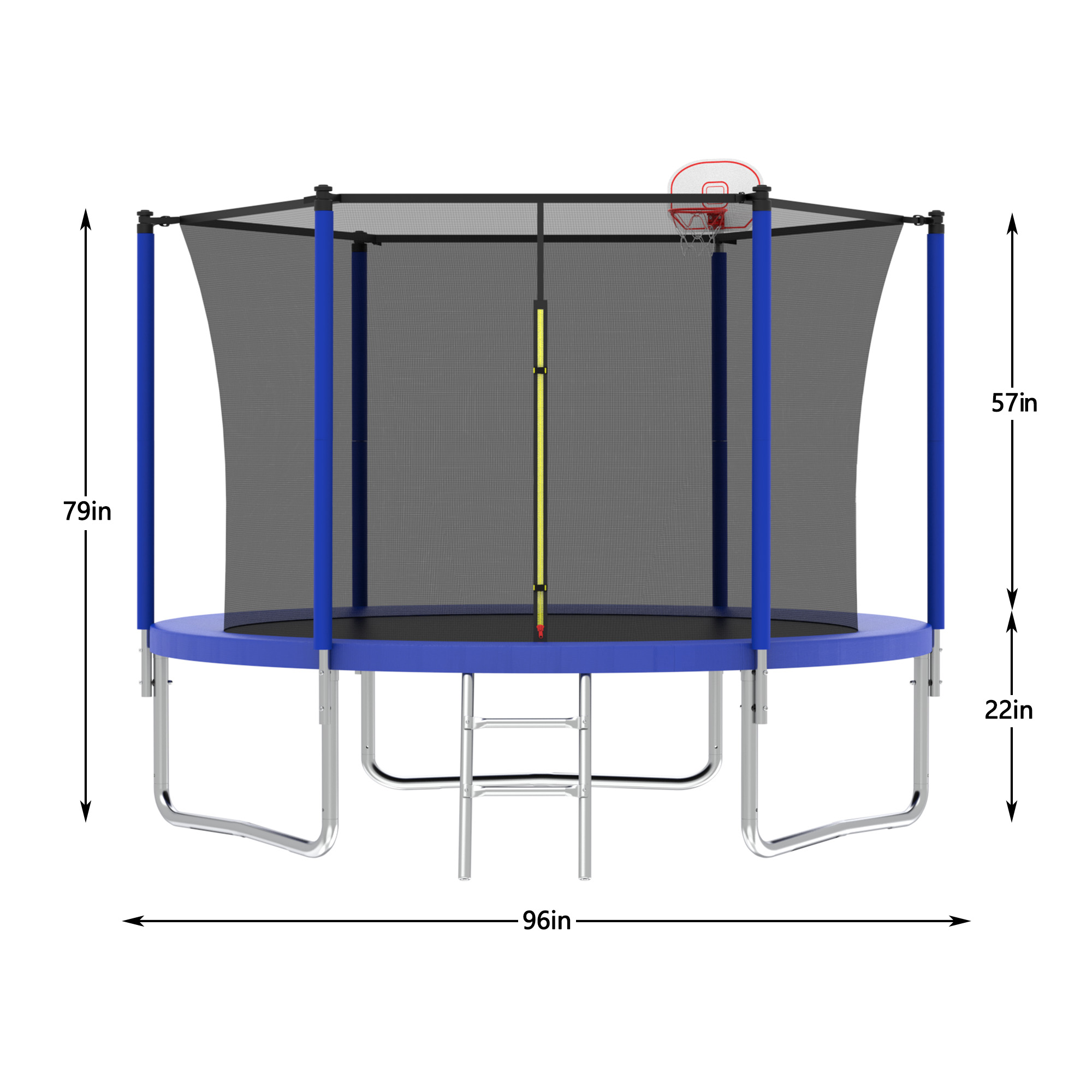 8FT TRAMPOLINE Blue