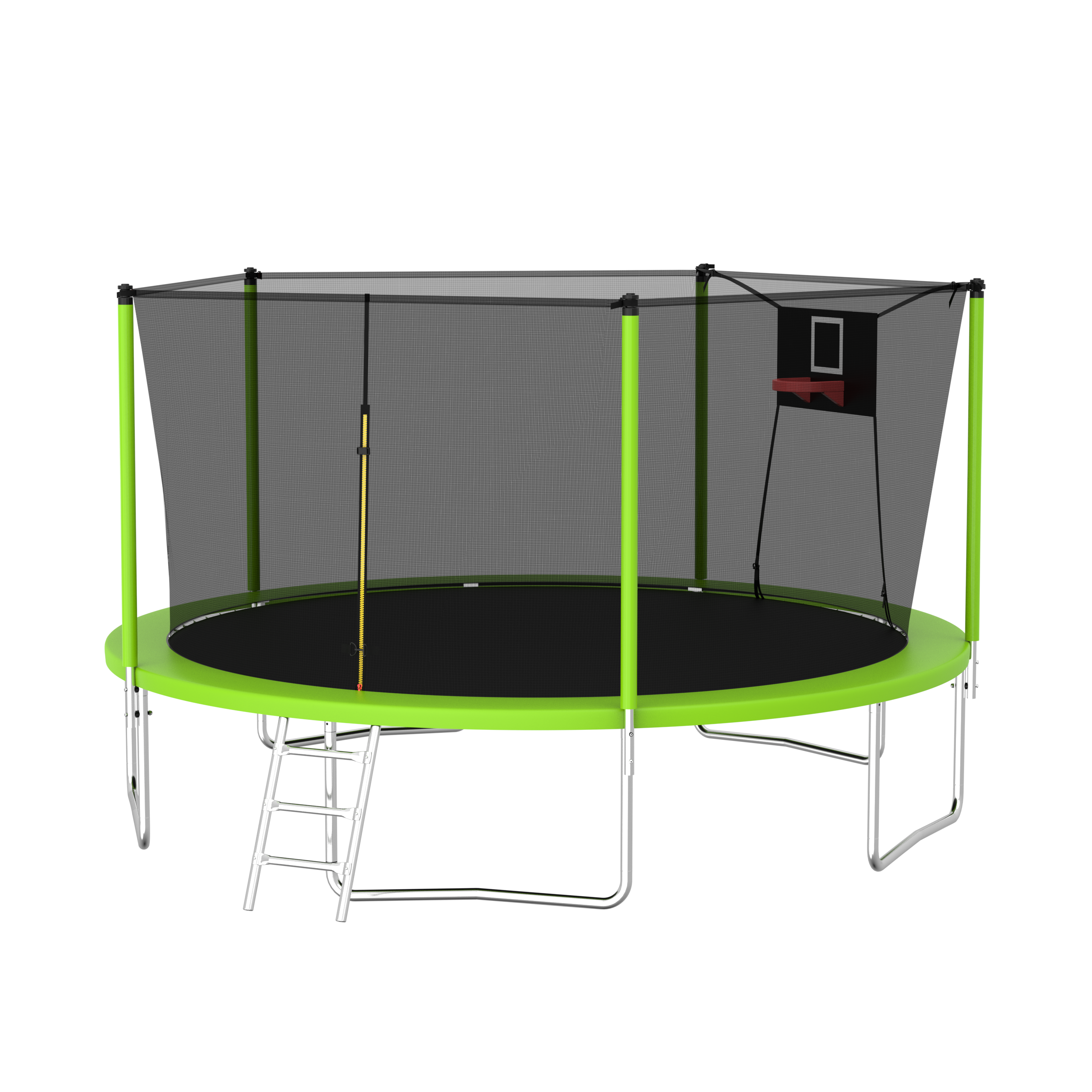 14FT Trampoline for Kids and Adults with Net, Outdoor Recreational Trampolines for Family