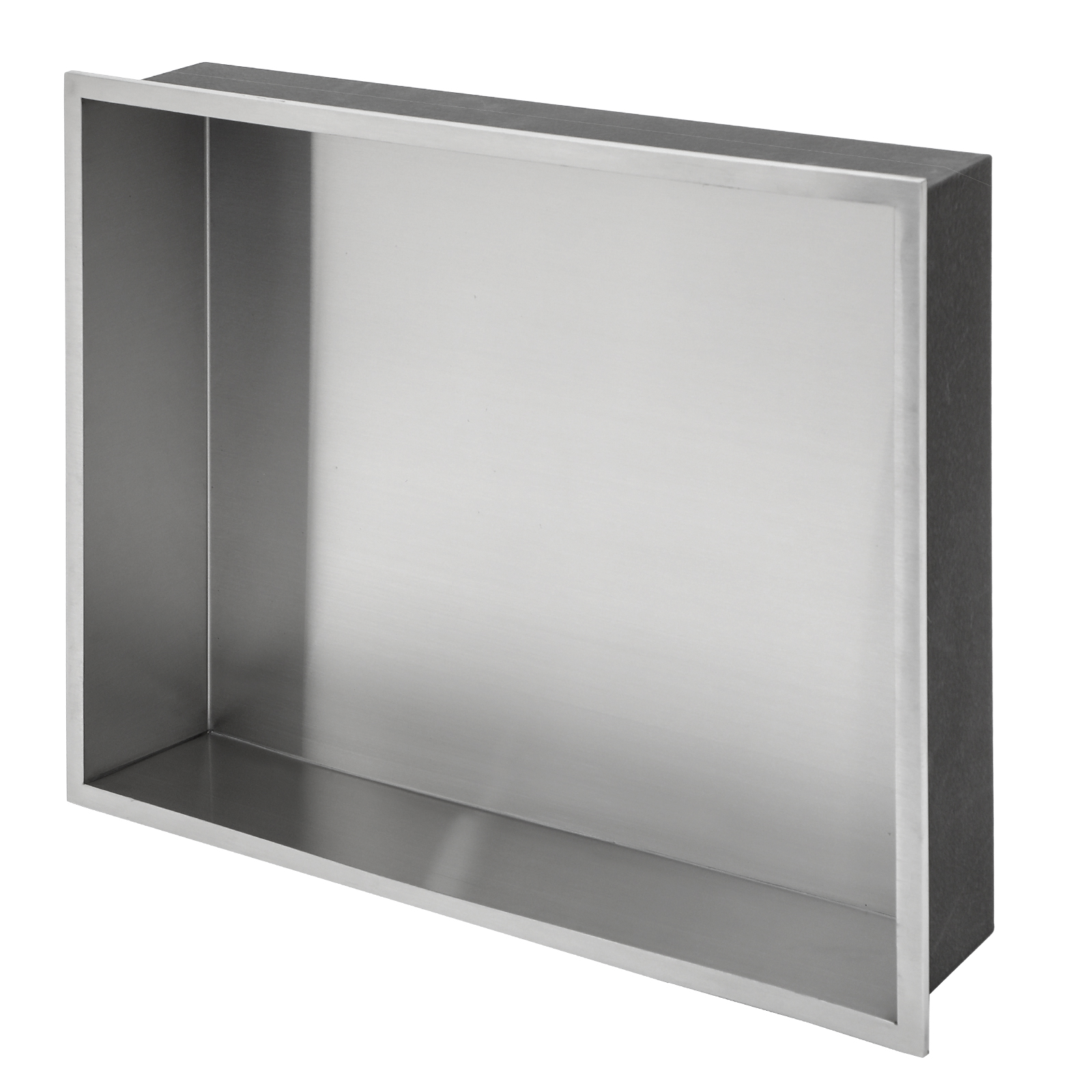 19" x 15" Stainless Steel Shower Niche, Brushed Nickel