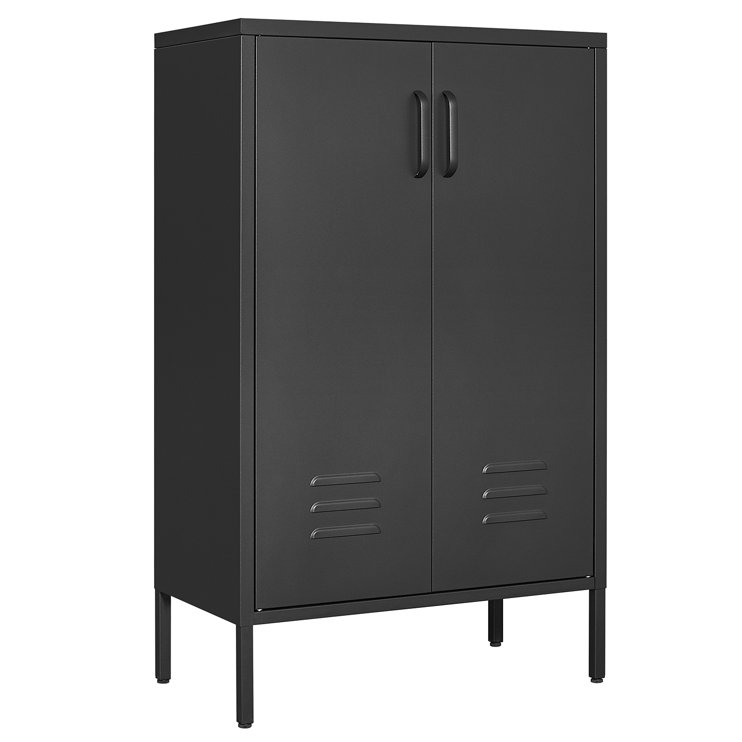 Suitable for steel storage cabinets in living rooms, kitchens, and bedrooms, 2 door miscellaneous storage cabinet, garage tool storage cabinet, and office file cabinet 2 movable partitions