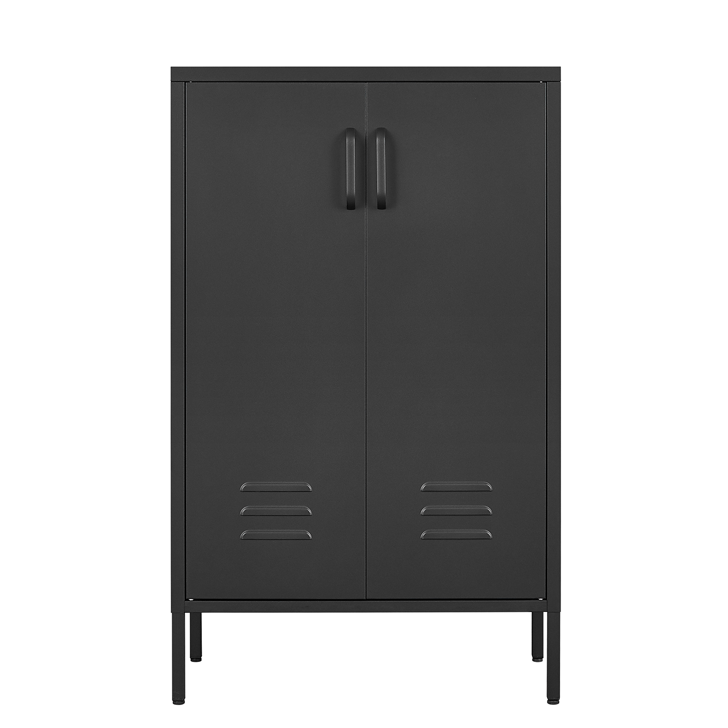 Suitable for steel storage cabinets in living rooms, kitchens, and bedrooms, 2 door miscellaneous storage cabinet, garage tool storage cabinet, and office file cabinet 2 movable partitions