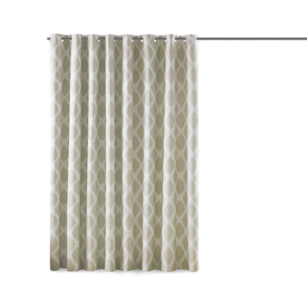 Printed Ikat Blackout Patio Curtain