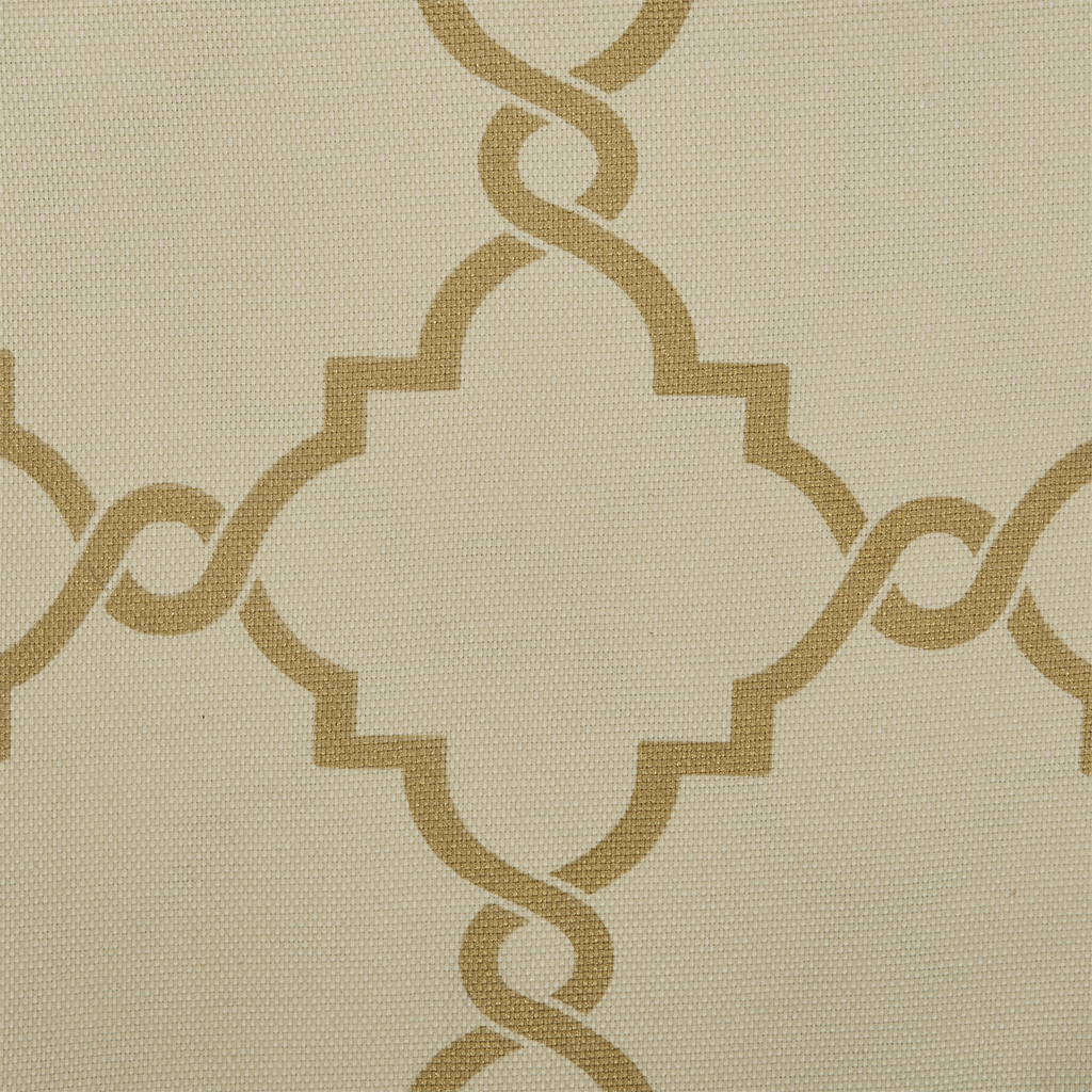 Fretwork Print Grommet Top Window Curtain Panel