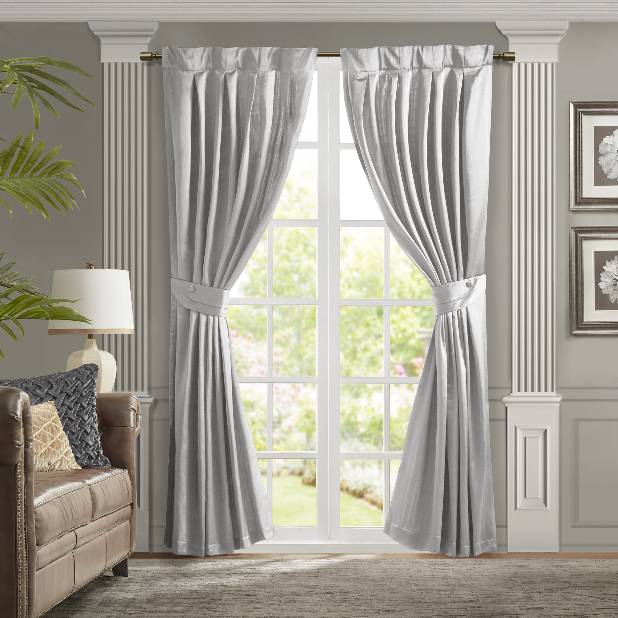 Pleat Curtain Panel with Tieback (Single)