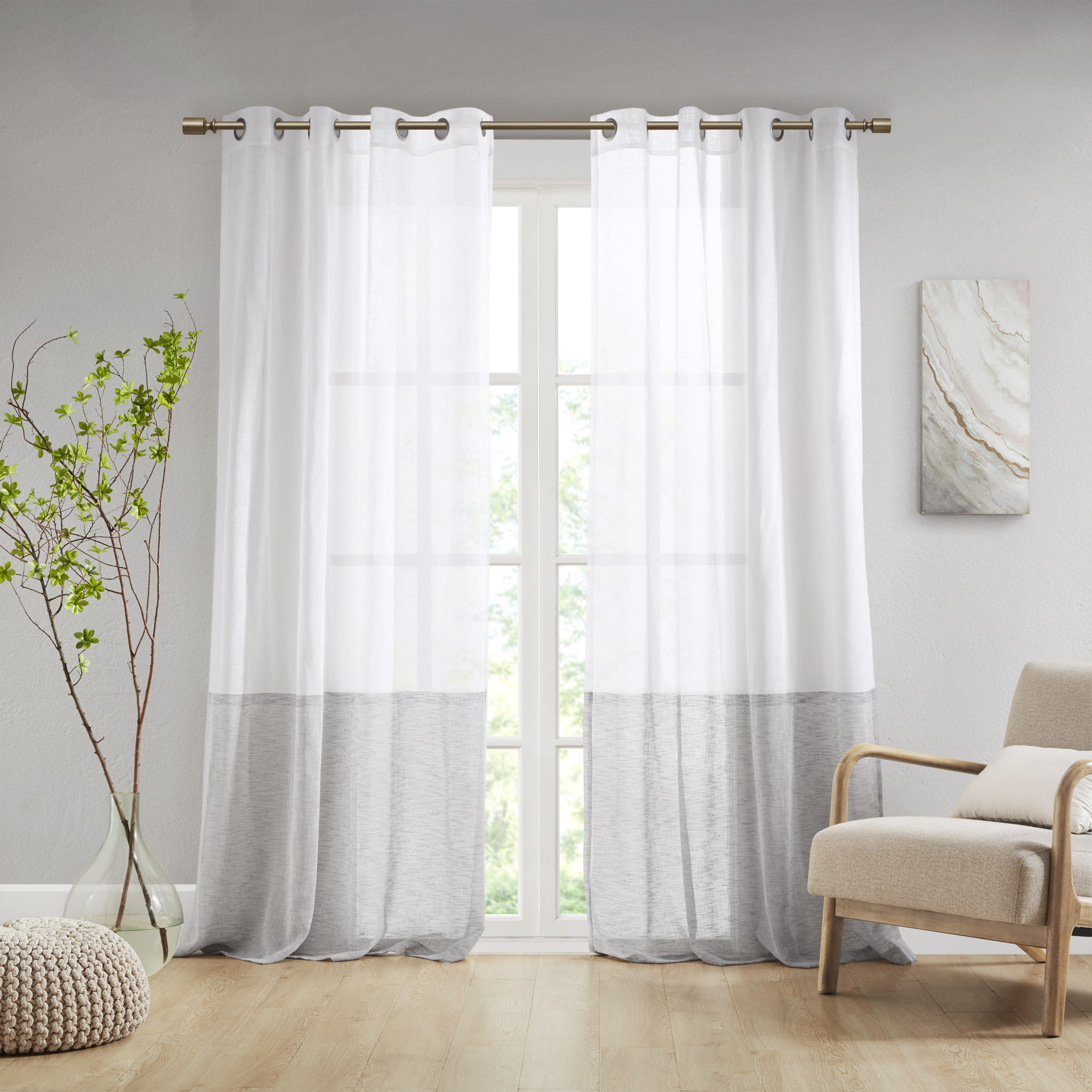 Dual-colored Curtain Panel (Single)