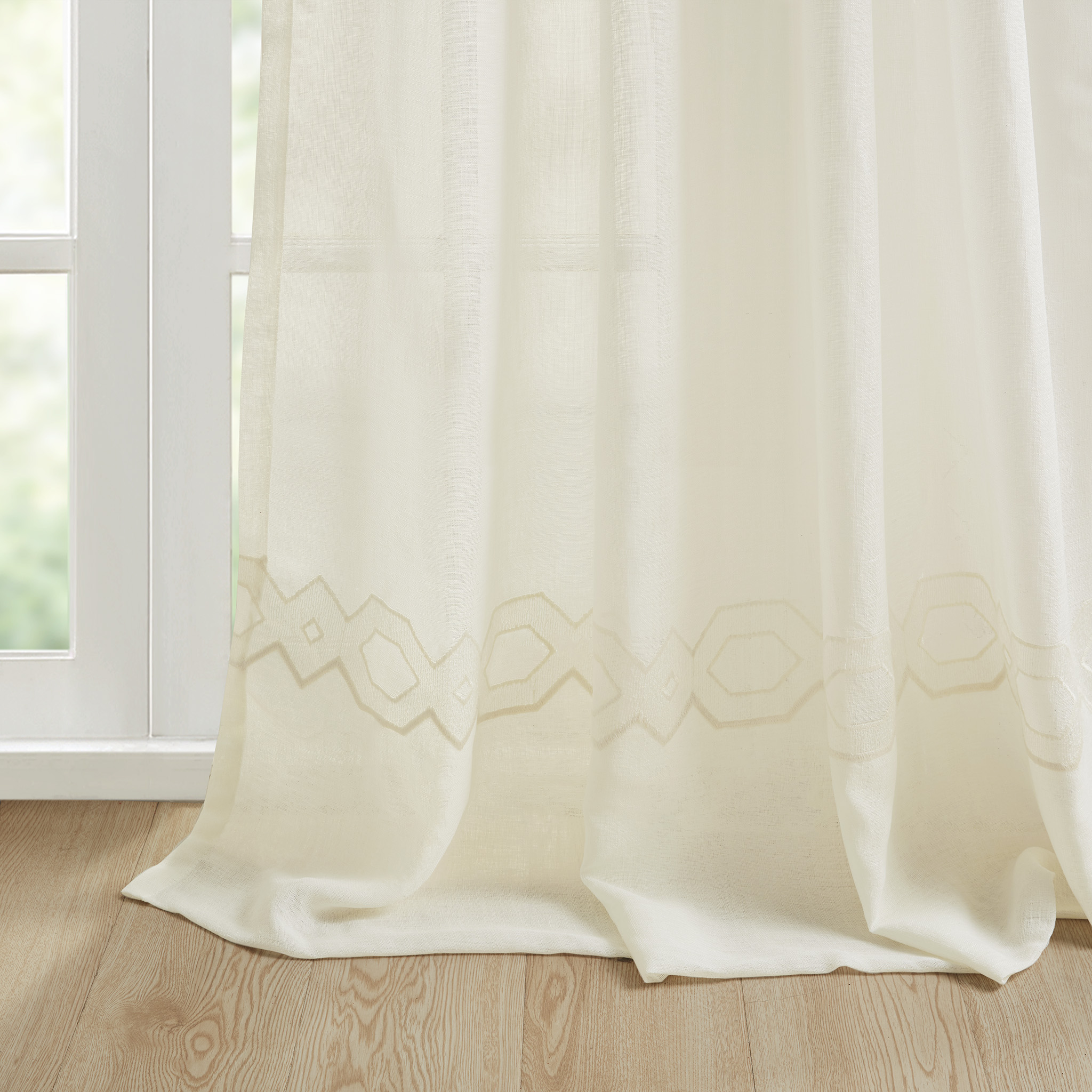 Embroidery Curtain Panel (Single)