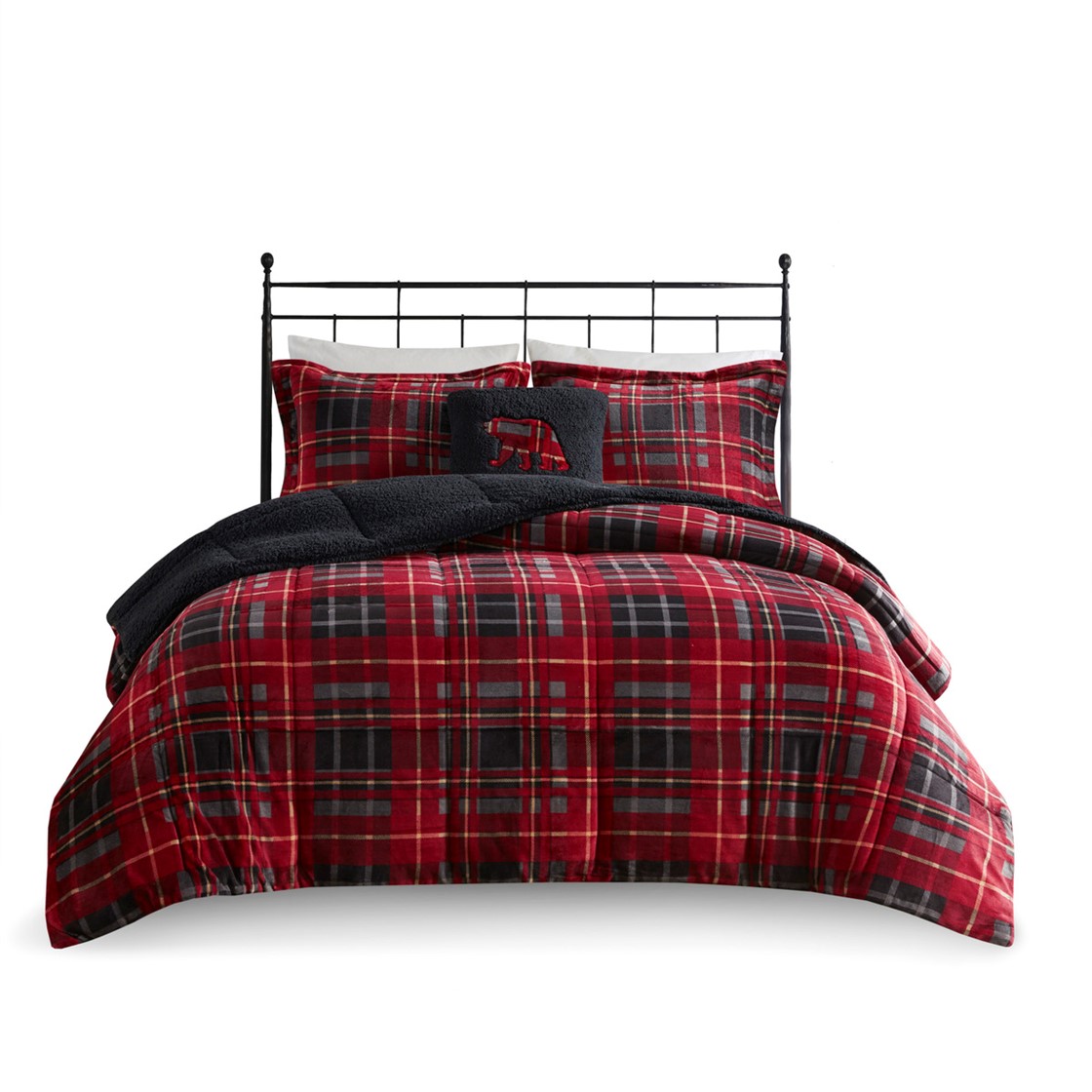 Plush to Sherpa Down Alternative Comforter Set