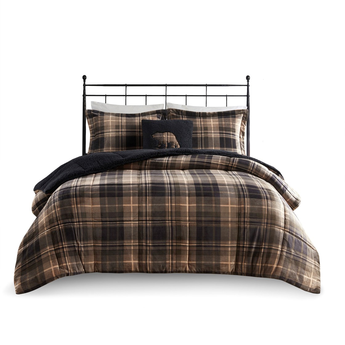 Plush to Sherpa Down Alternative Comforter Set