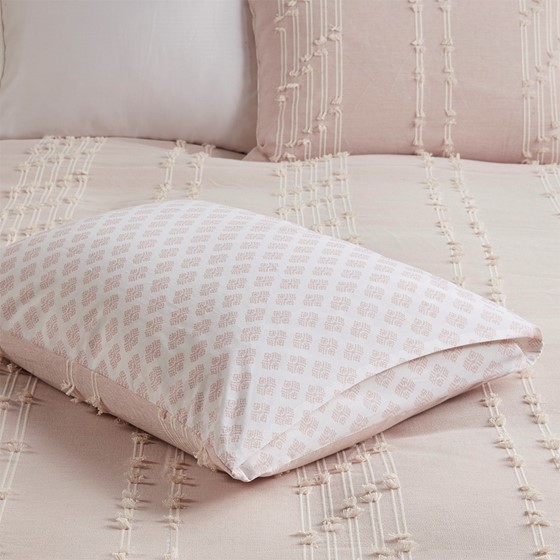 3 Piece Cotton Jacquard Duvet Cover Set