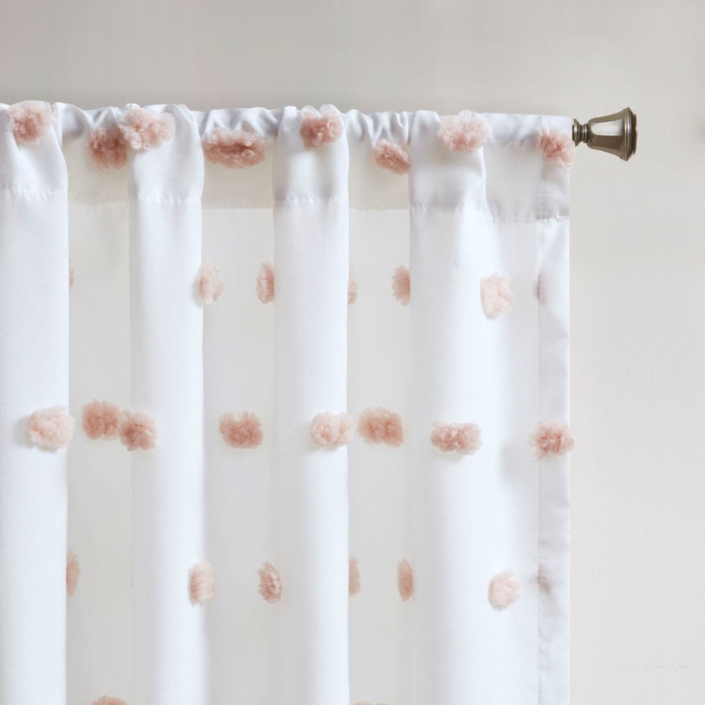 Pom Pom Embellished Curtain Panel(Only 1 Pc Panel)