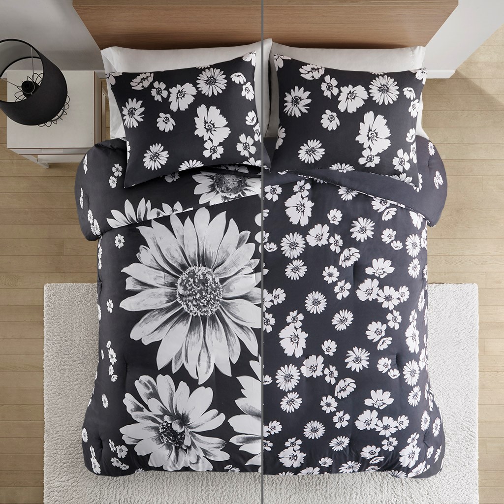 Floral Reversible Comforter Set