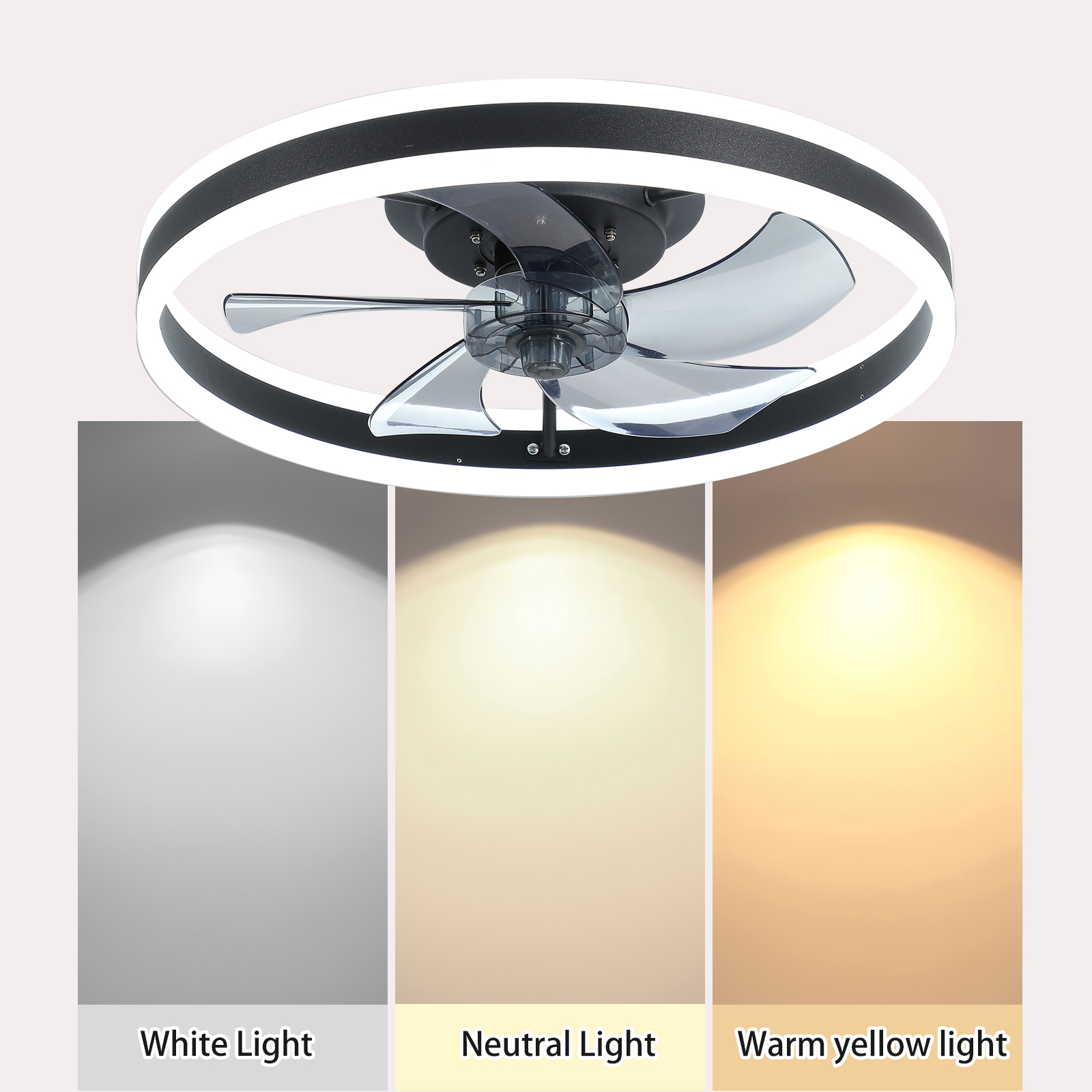 Ceiling Fan with Lights Dimmable LED