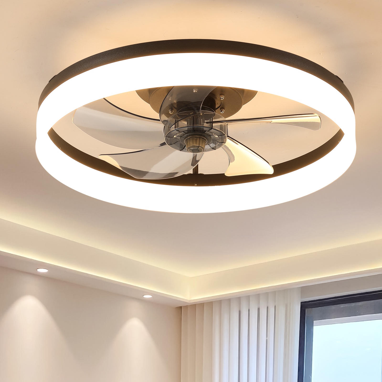 Ceiling Fan with Lights Dimmable LED letrylighting