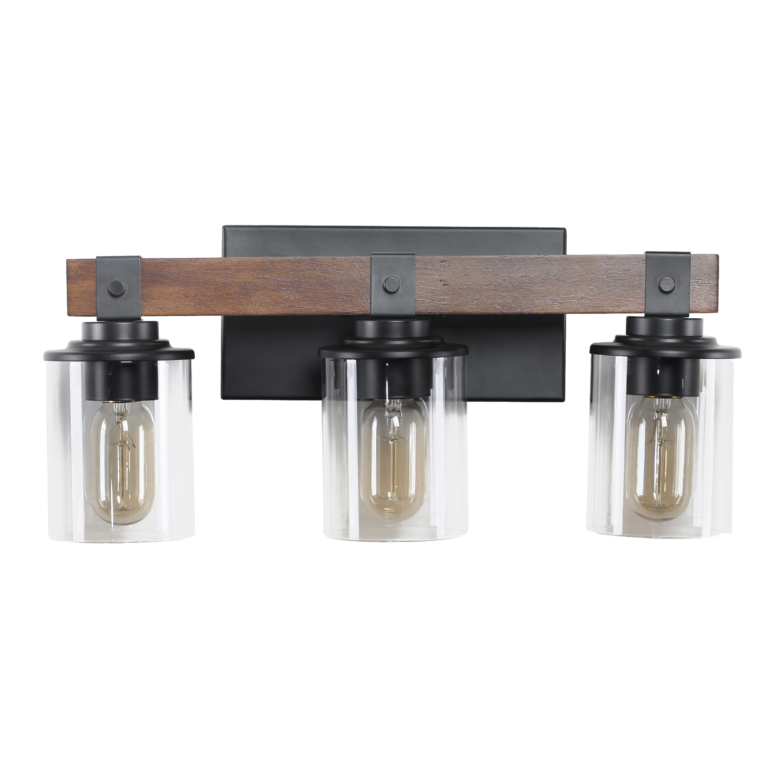 (Same as W1340119955/L1015) 3-Lights Farmhouse Vanity Lights Fixture Rustic Bathroom Light Fixture Bathroom Sconce (Without Bulbs)