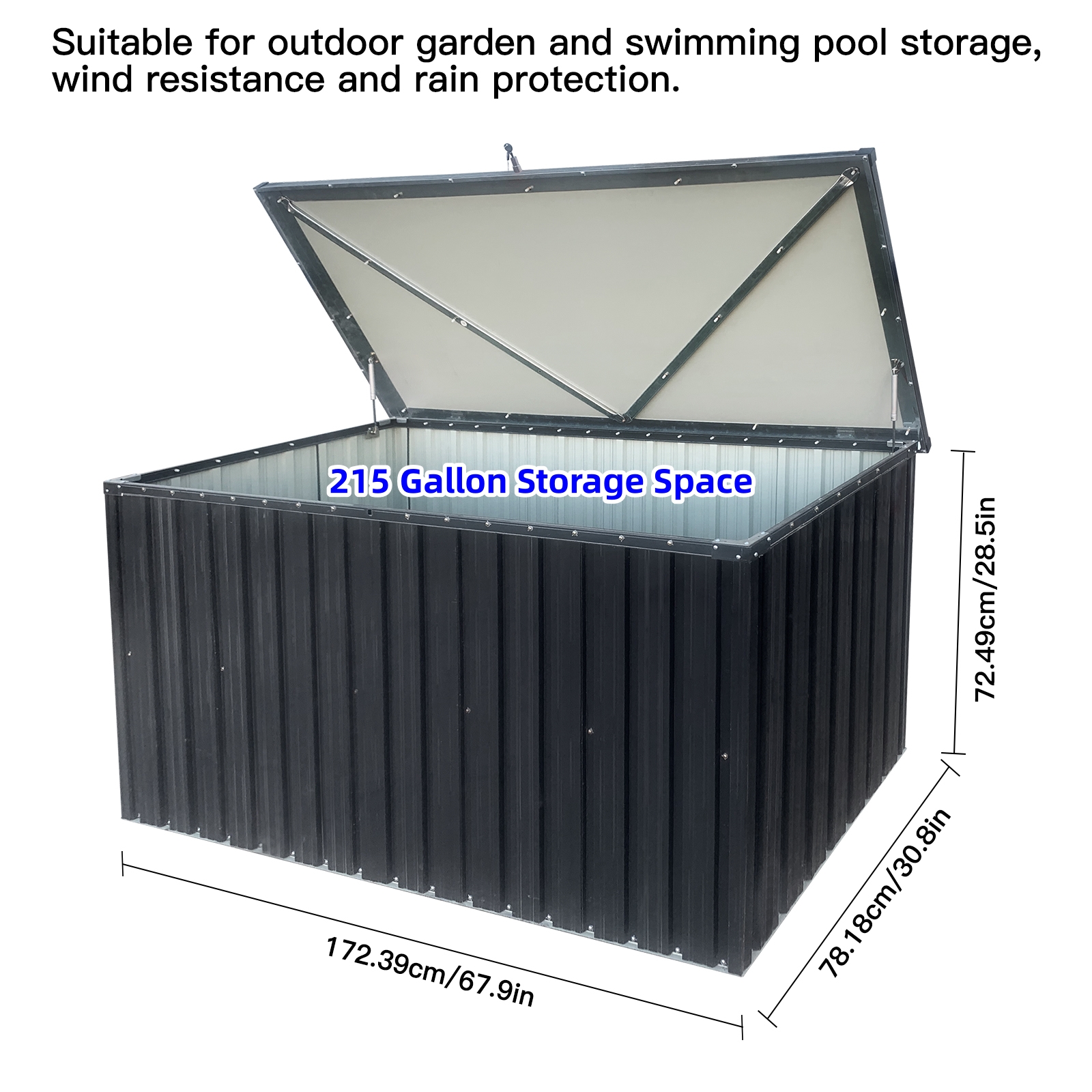 Out Door Metal Storage Box Store Medium