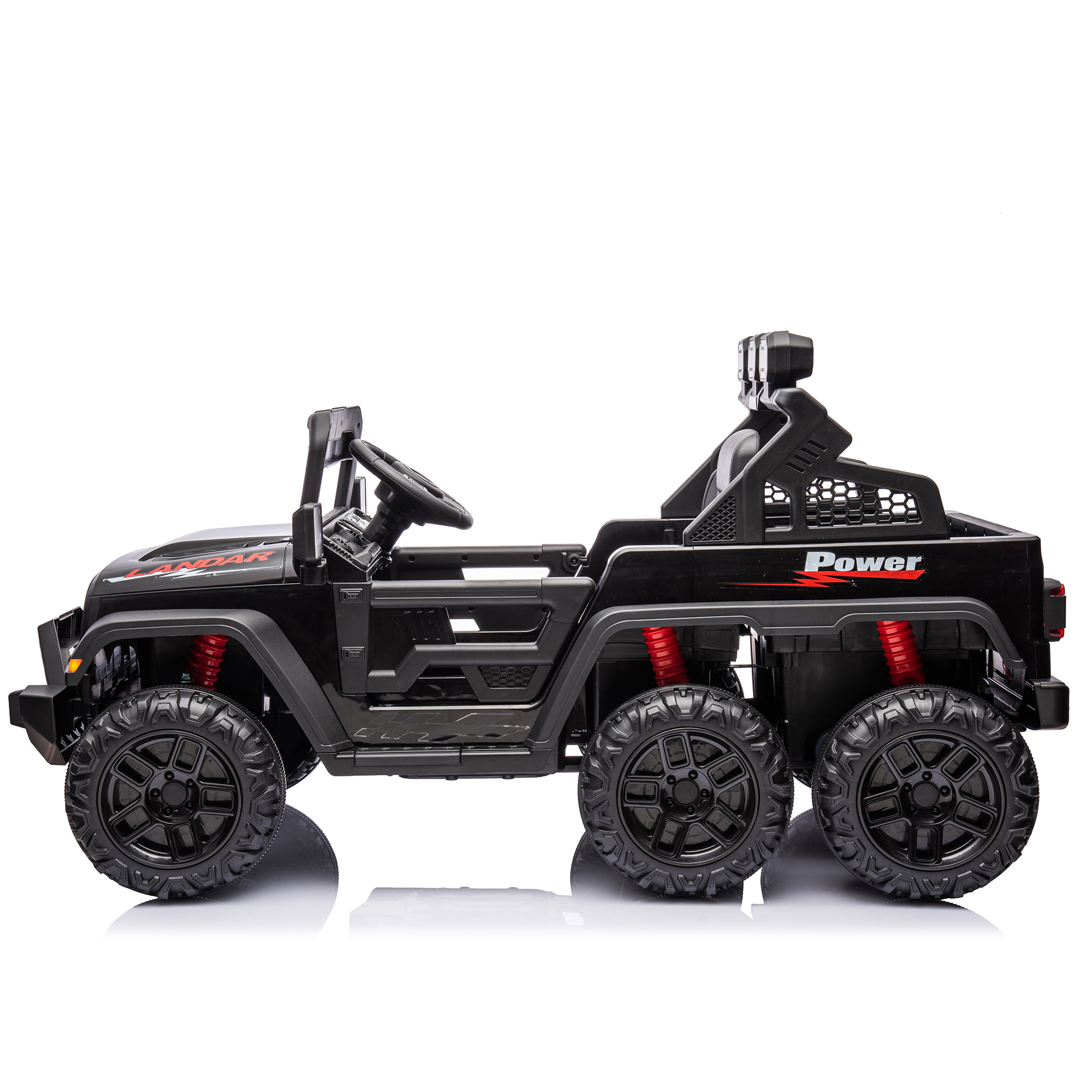 24V Ride On Large PickUp Truck car for Kids,ride On 4WD Toys with Remote Control,Parents Can Assist in Driving,Bluetooth music version,Pickup truck design with spacious storage in the rear.