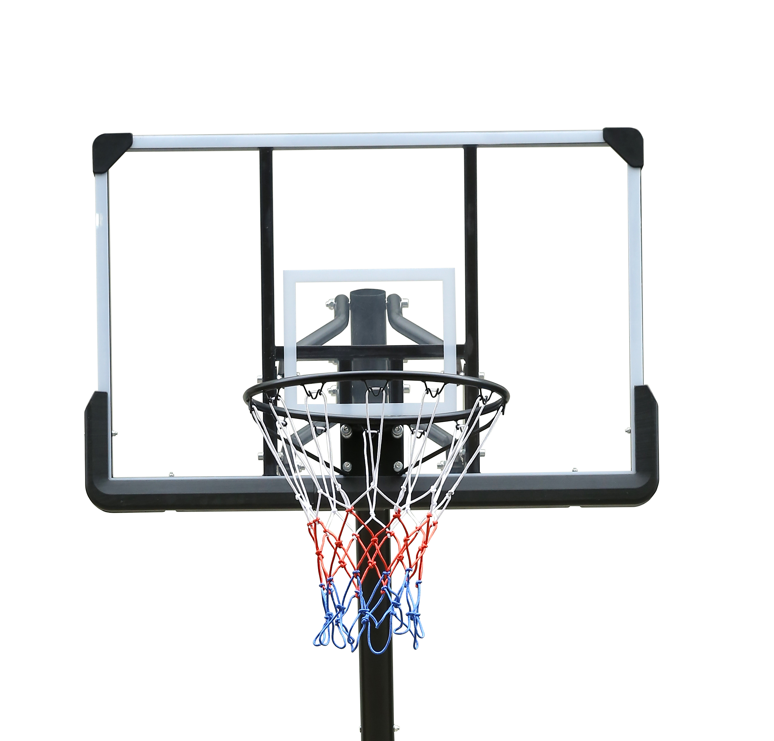 Use for Outdoor Height Adjustable 6 to 10ft Basketball Hoop 44 Inch Backboard Portable Basketball Goal System with Stable Base and Wheels