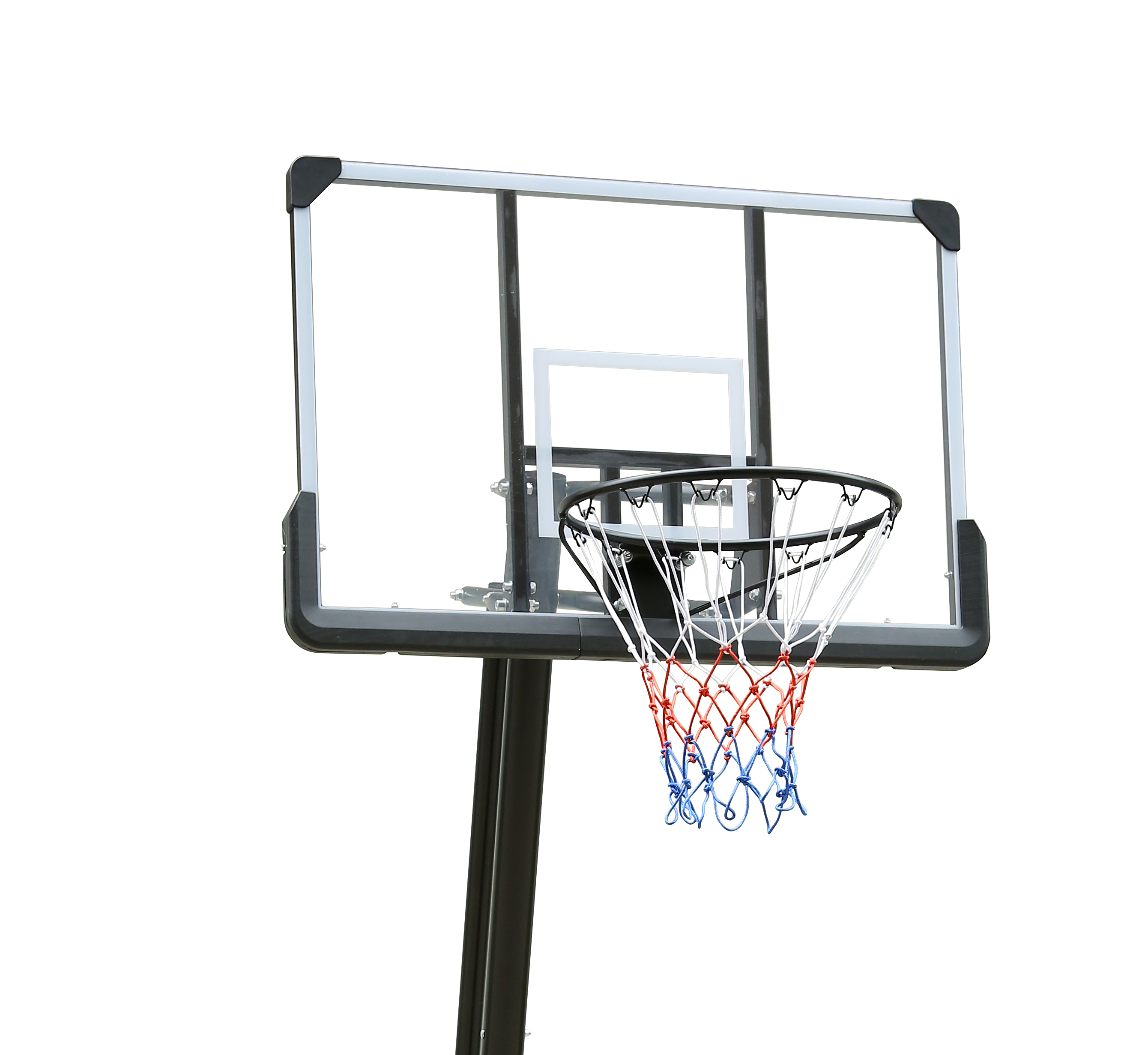 Use for Outdoor Height Adjustable 6 to 10ft Basketball Hoop 44 Inch Backboard Portable Basketball Goal System with Stable Base and Wheels