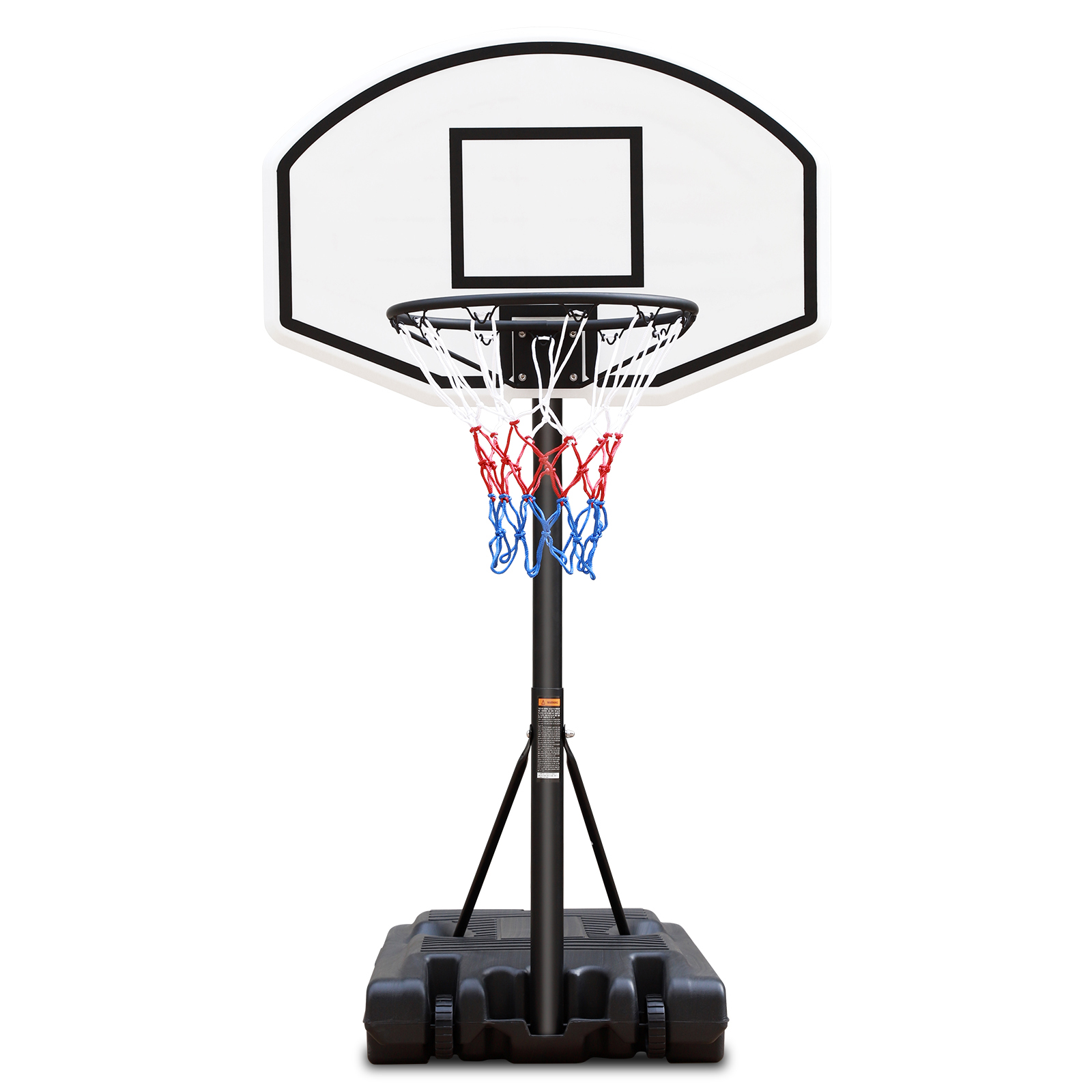 Portable Poolside Basketball Hoop Swimming Pool 3.1ft to 4.7ft Height-Adjustable Basketball System Goal Stand for Kids