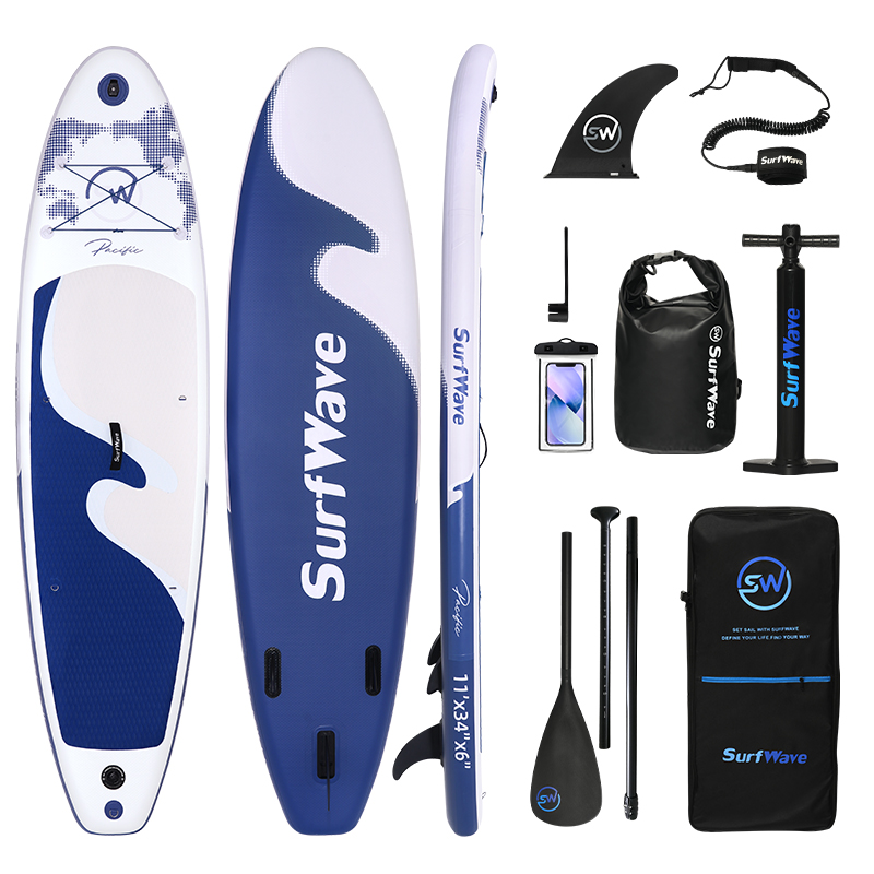 Inflatable Stand Up Paddle Board 11'x34"x6" With Accessories