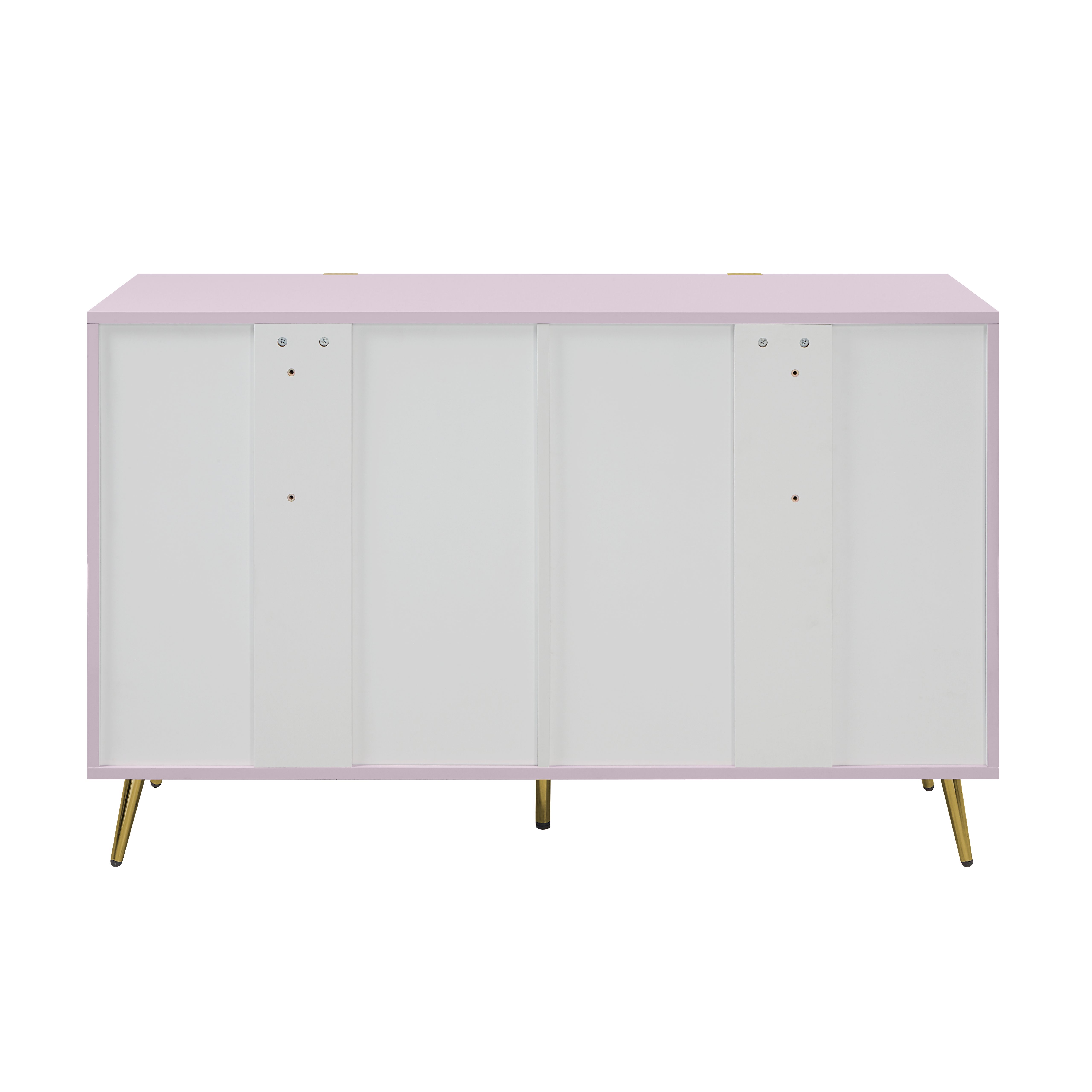 ACME Gaines Dresser, Pink High Gloss Finish BD02665 Not include mirror