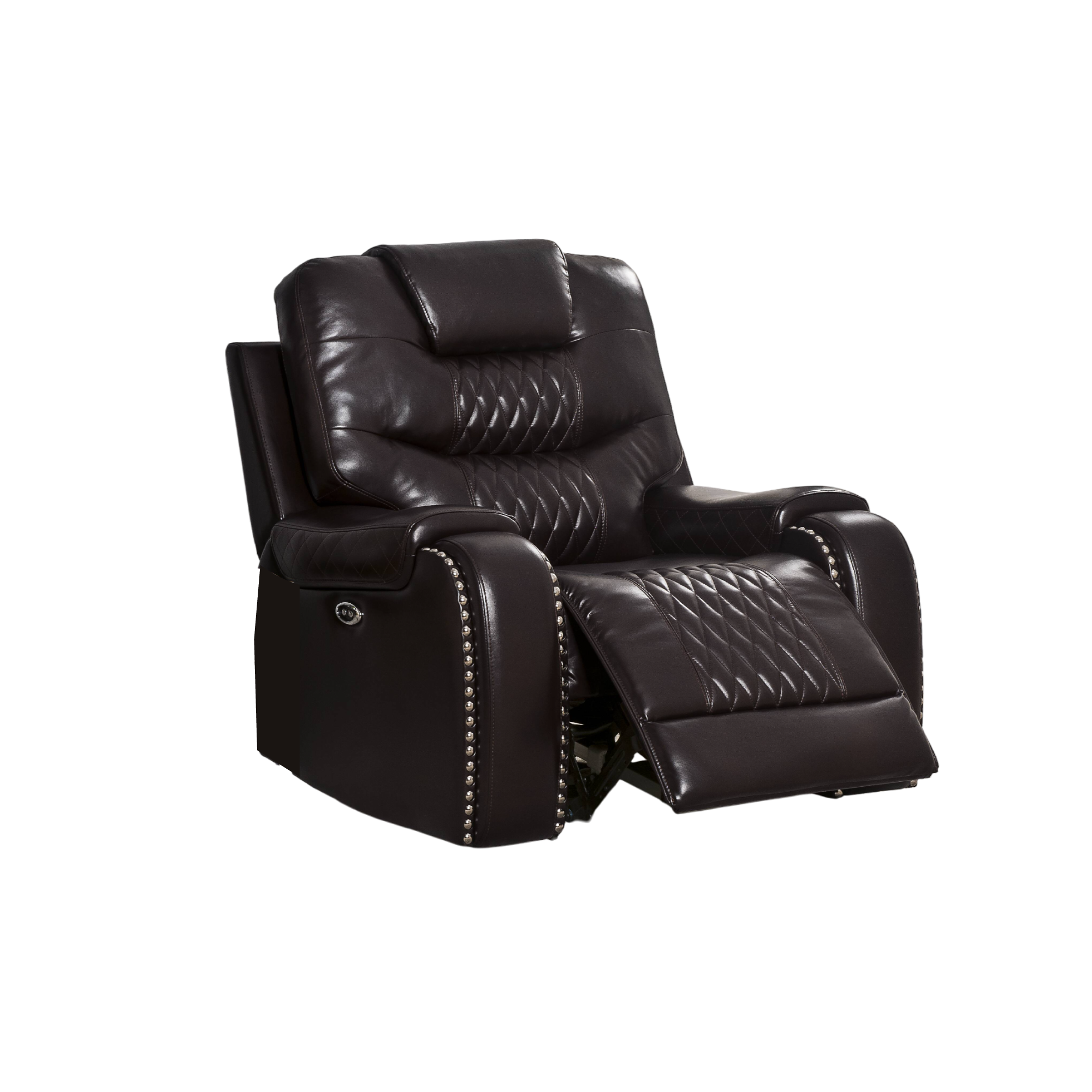 ACME Braylon Recliner (Power Motion), Brown PU 55418