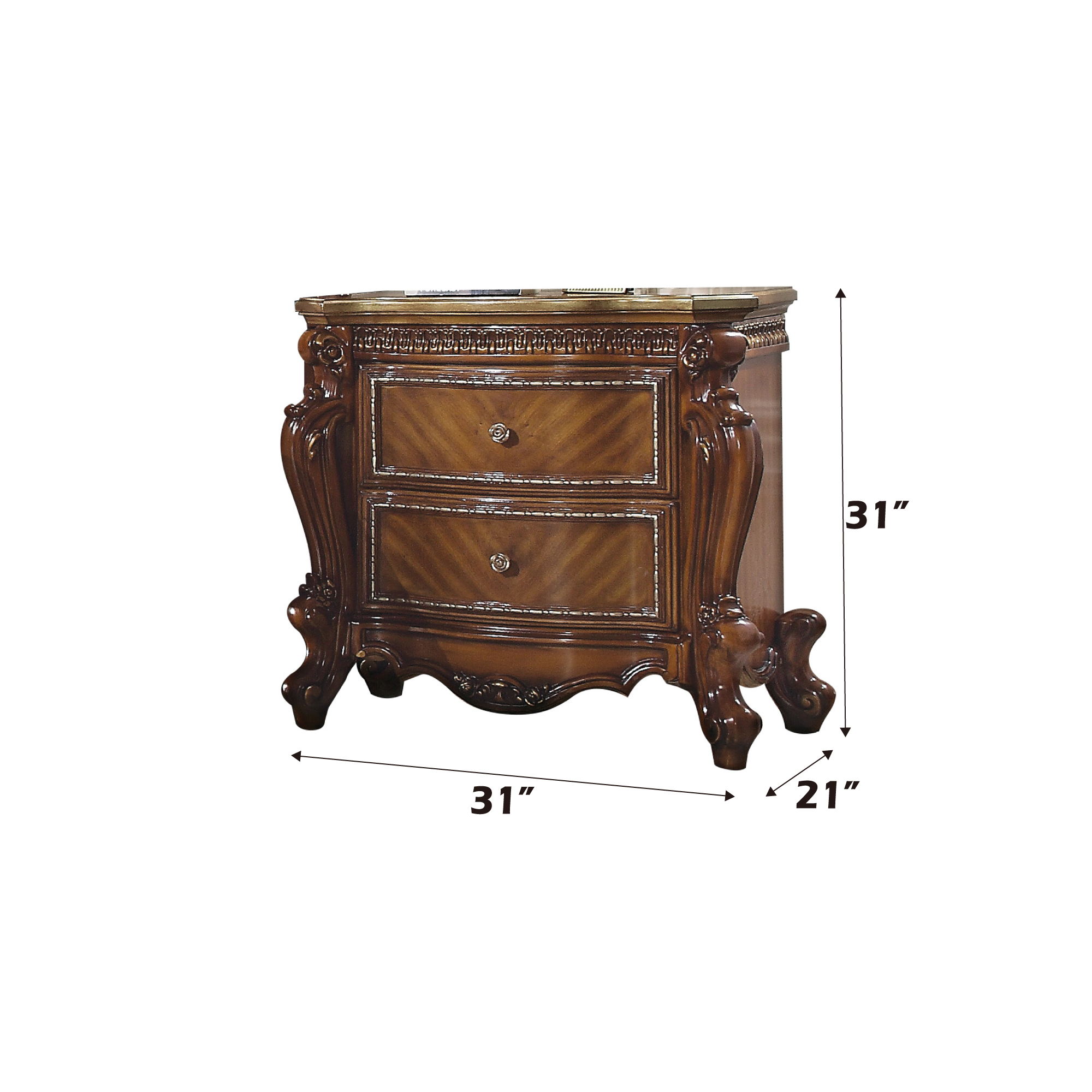 ACME Picardy Nightstand, Cherry Oak 27843