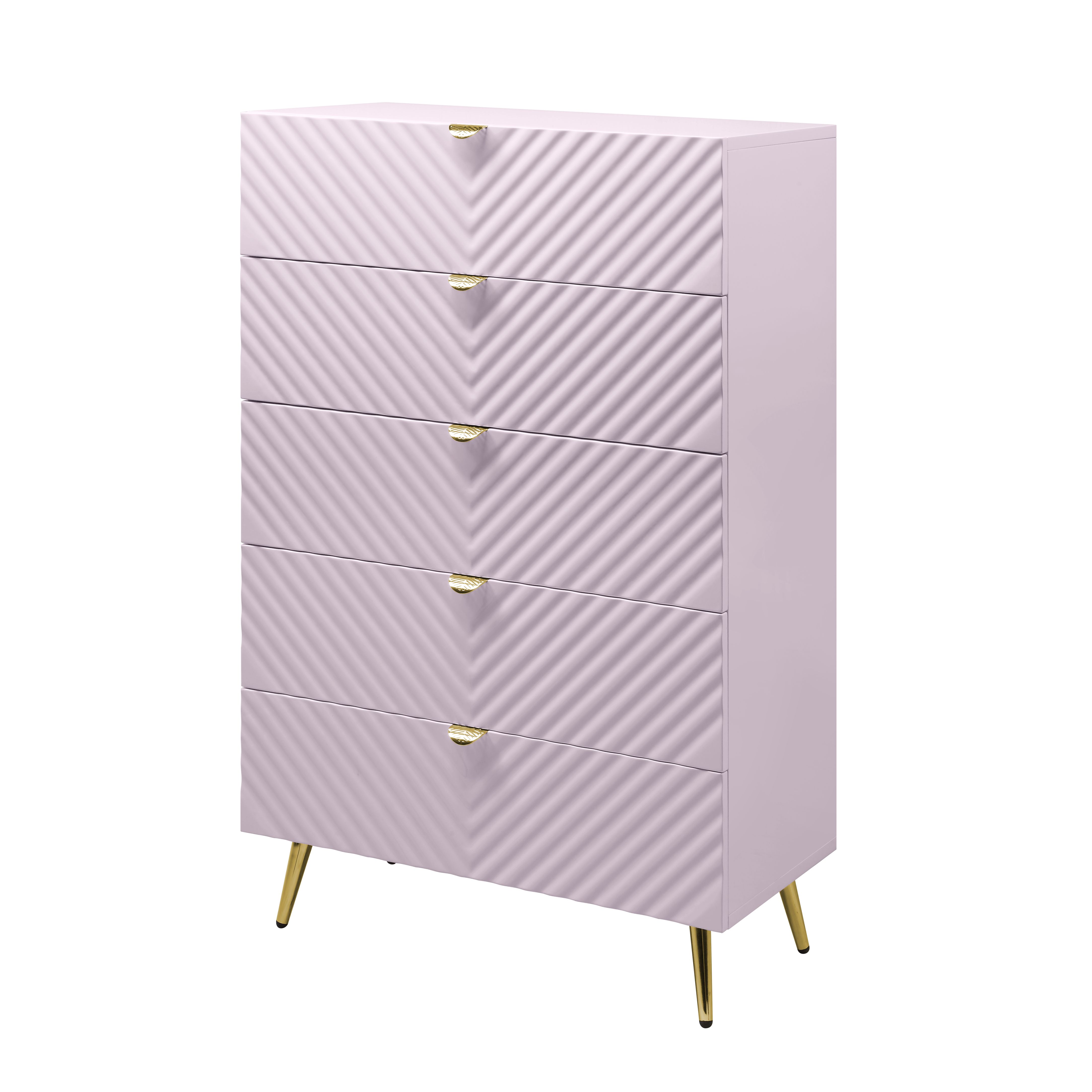 ACME Gaines Chest, Pink High Gloss Finish BD02666