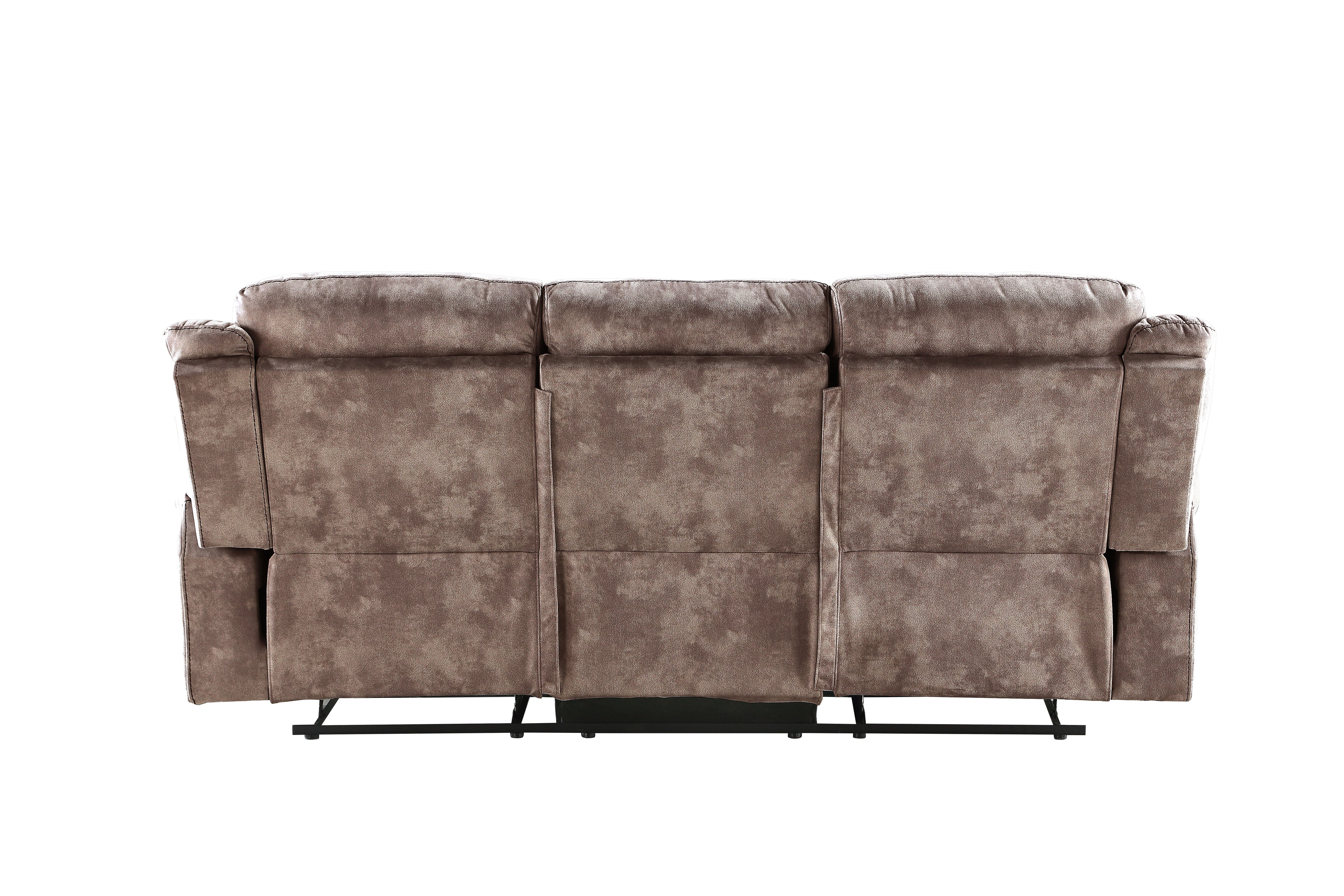 ACME Zubaida Sofa (Glider & Motion), 2-Tone Chocolate Velvet 55020