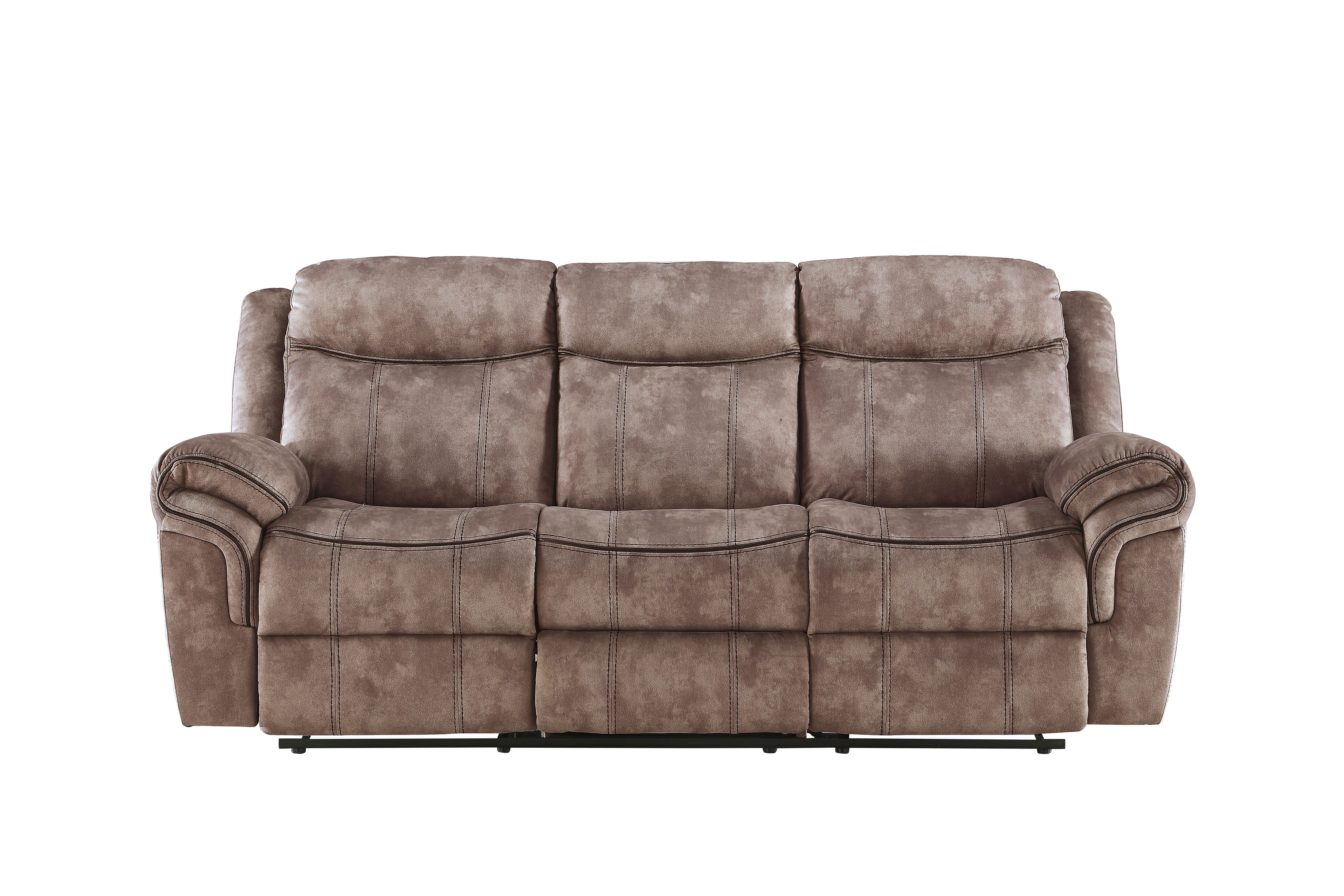 ACME Zubaida Sofa (Glider & Motion), 2-Tone Chocolate Velvet 55020