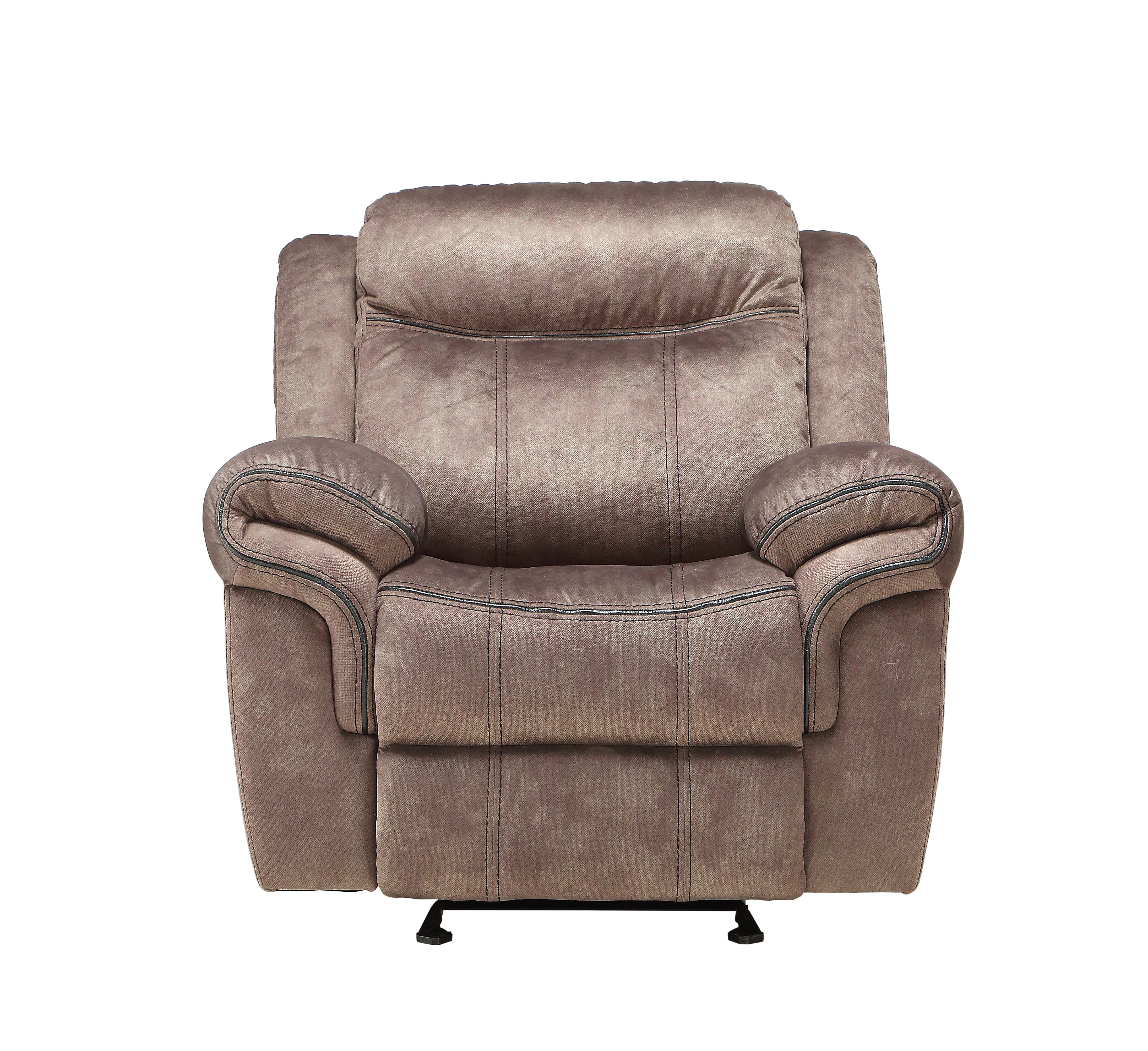 ACME Zubaida Glider Recliner, 2-Tone Chocolate Velvet 55022