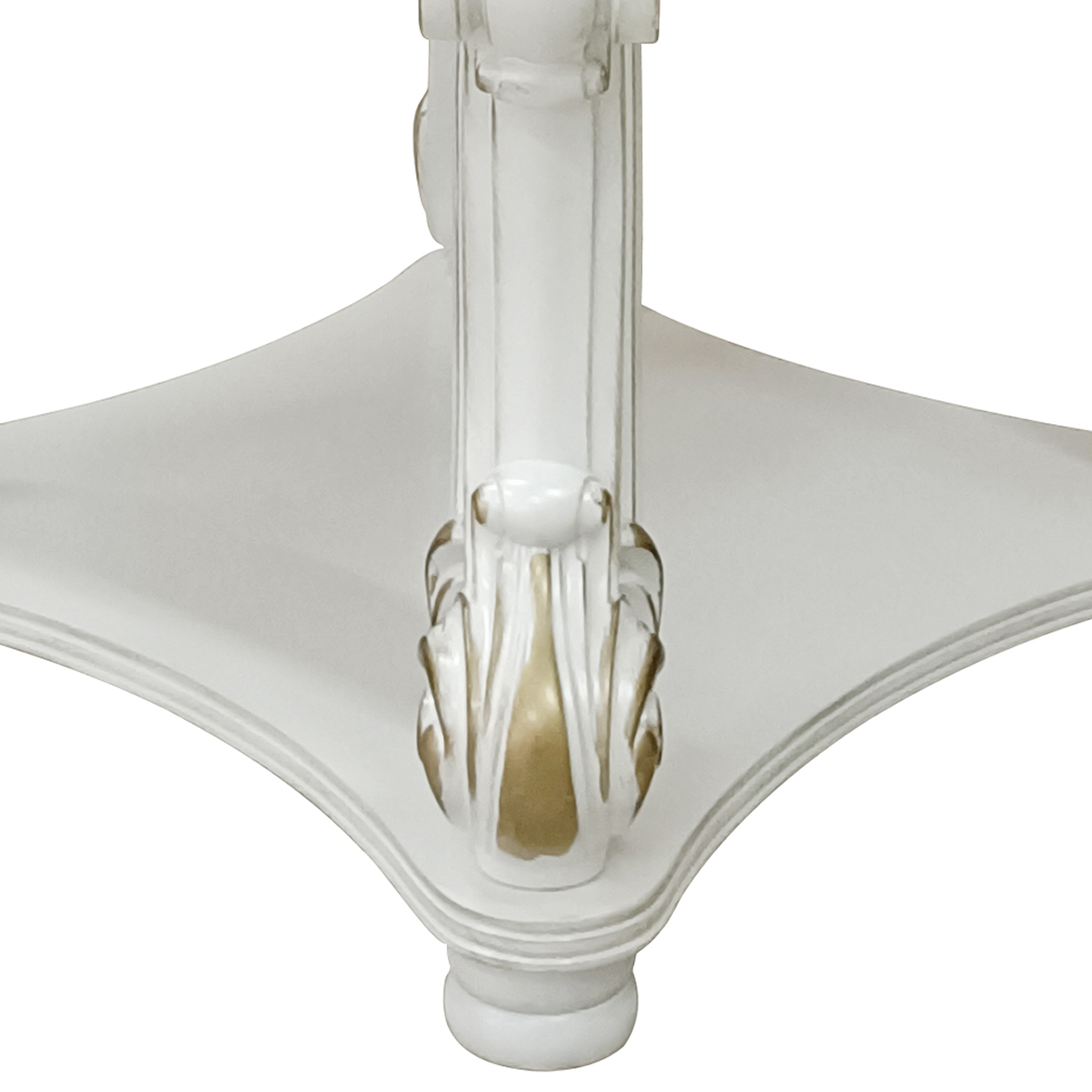 ACME Vendom End table,  Antique Pearl Finish LV01328