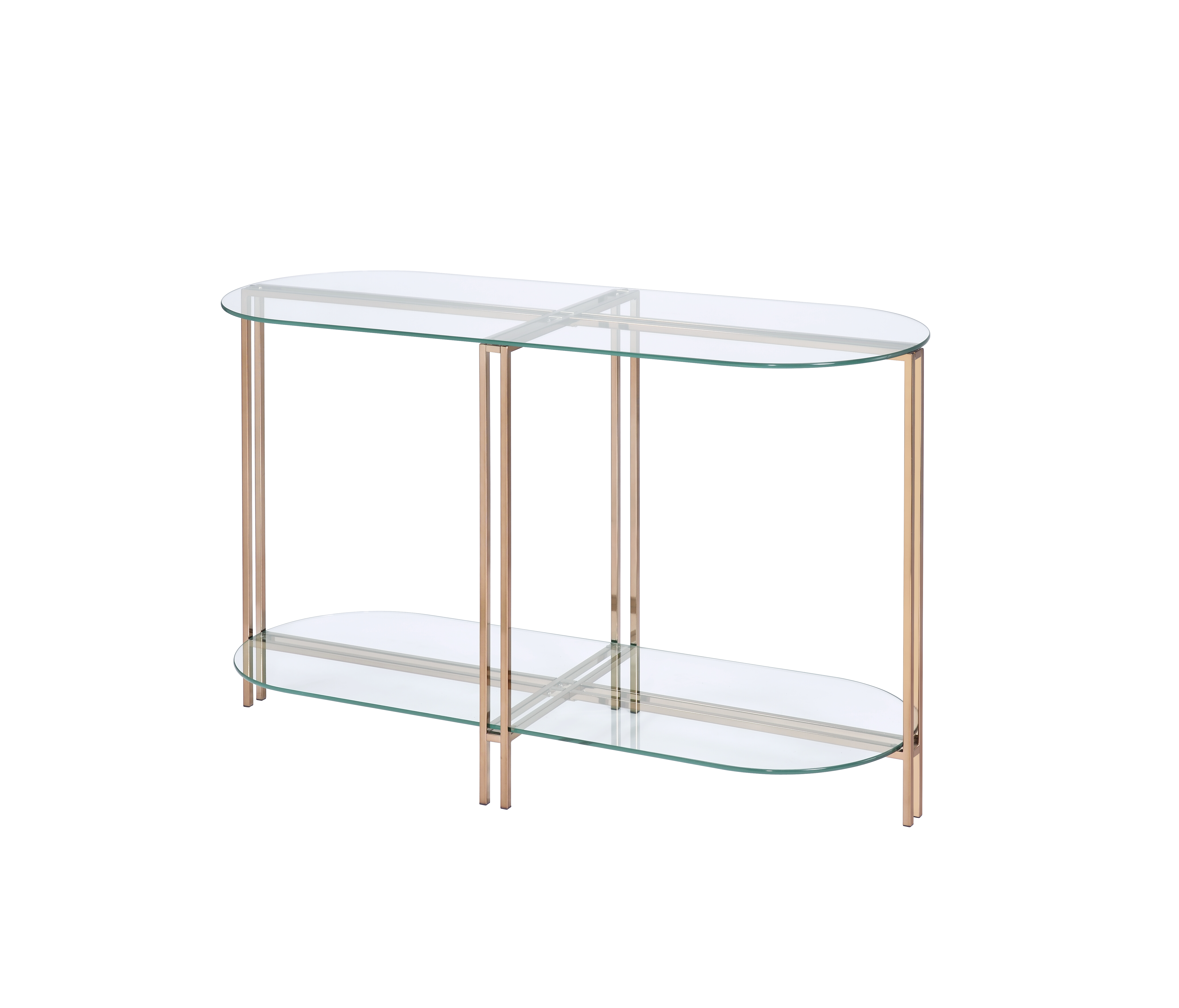 ACME Veises Sofa Table, Champagne 82999