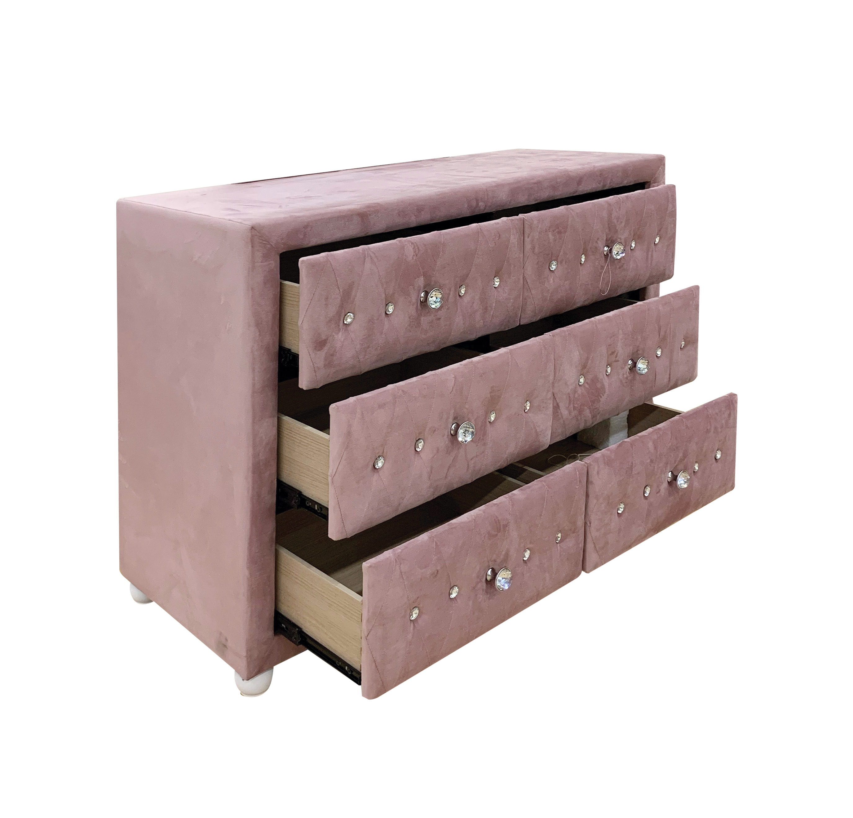 ACME Reggie Dresser, Pink Fabric 30825