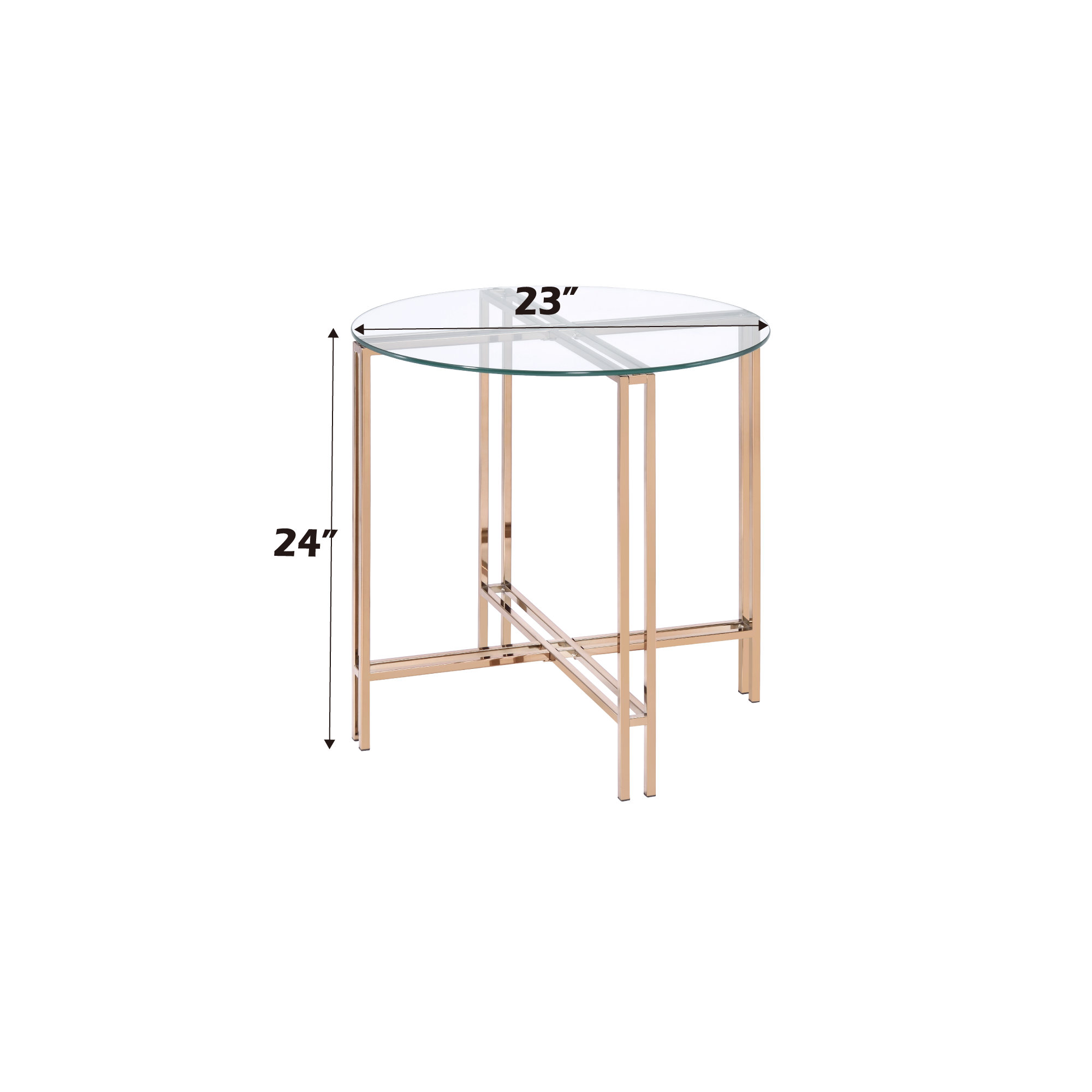 ACME Veises End Table, Champagne 82997