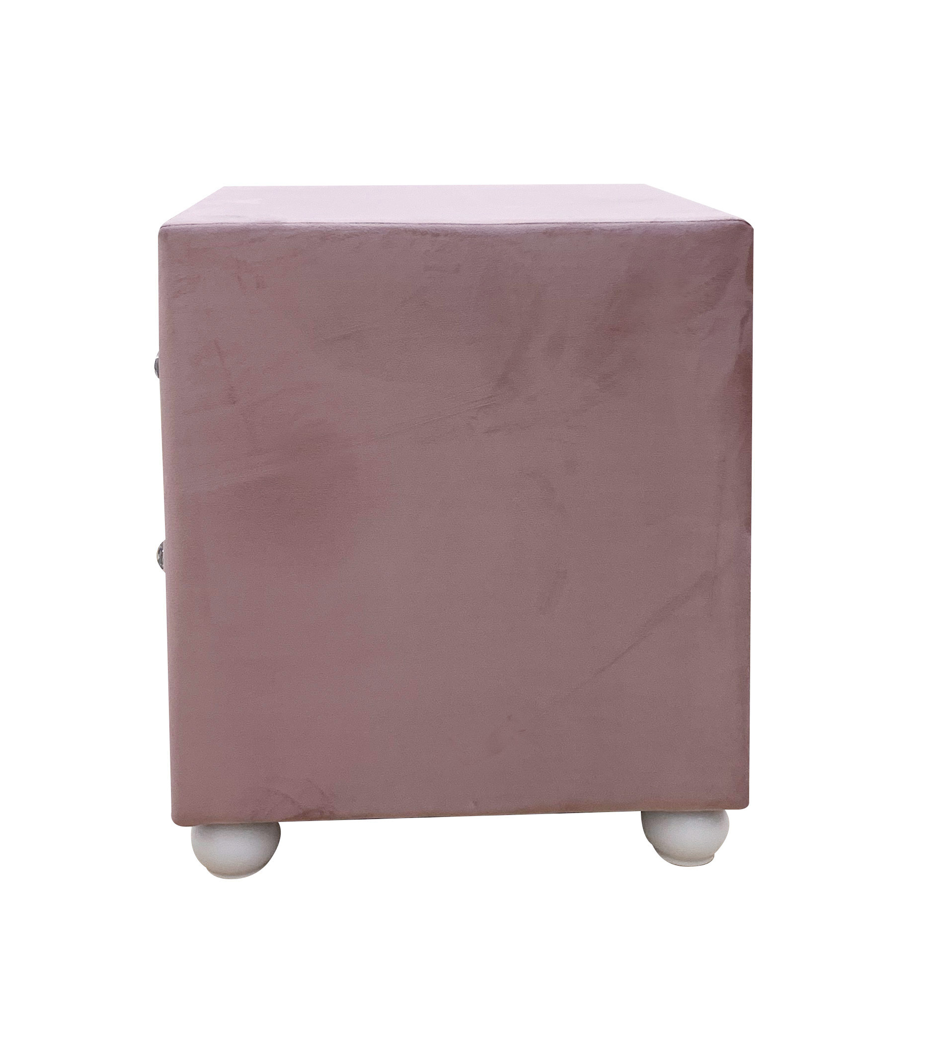 ACME Reggie Nightstand, Pink Fabric 30823